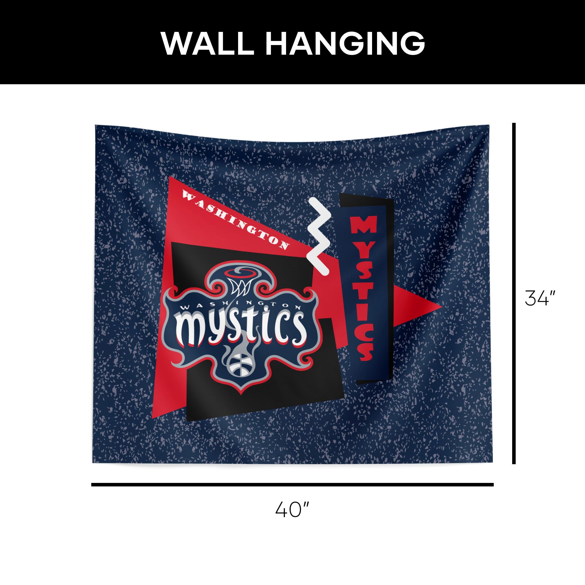 Northwest Washington Mystics Multi Funky Fresh Wall Hang product image