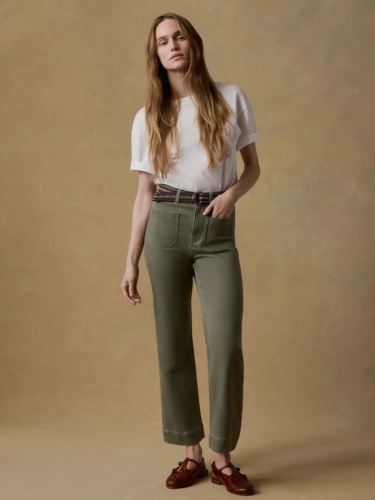 Faherty Women's Stretch Terry Ankle Pants product image