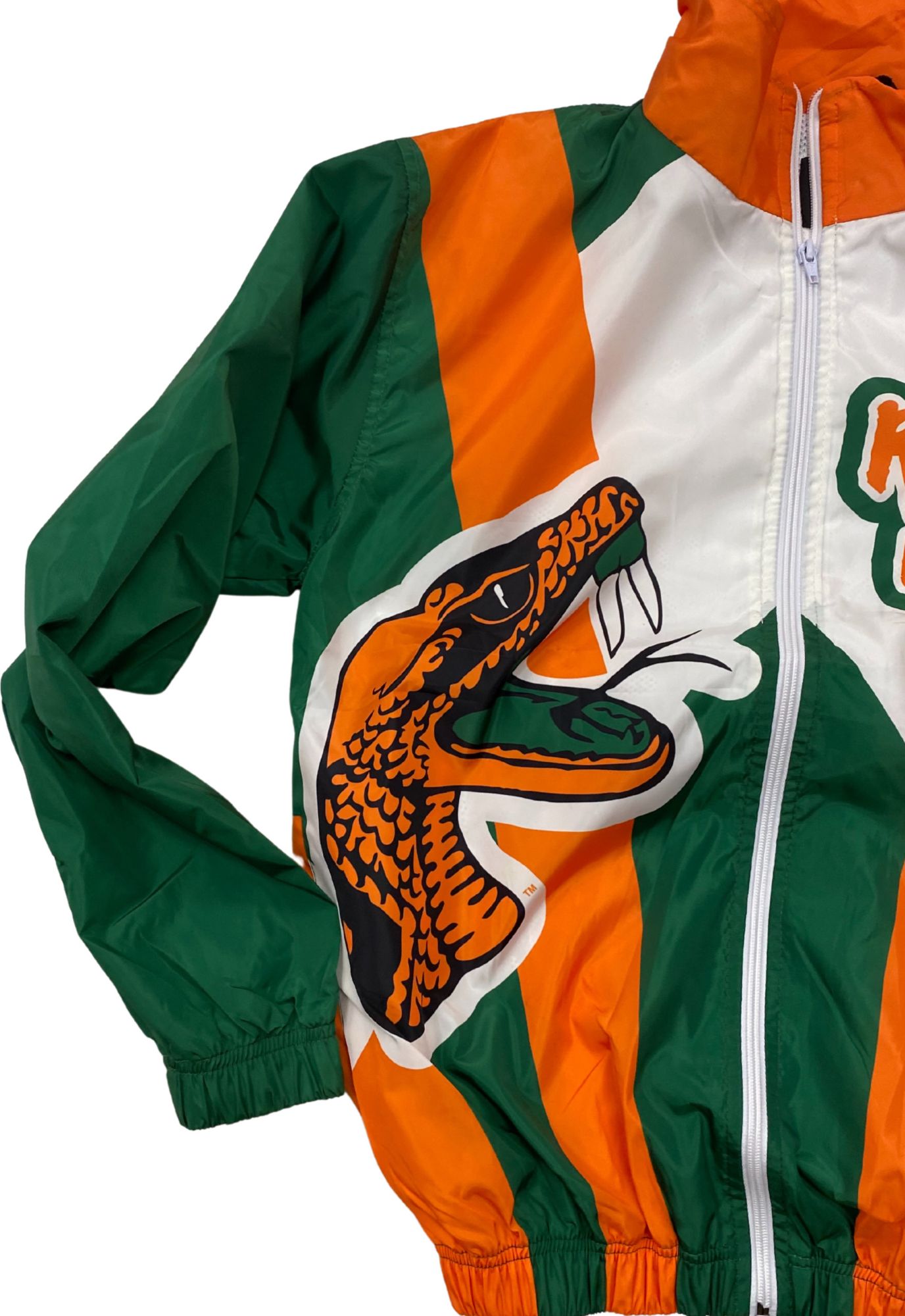 Tones of Melanin Florida A&M Rattlers Green Windbreaker Jacket product image