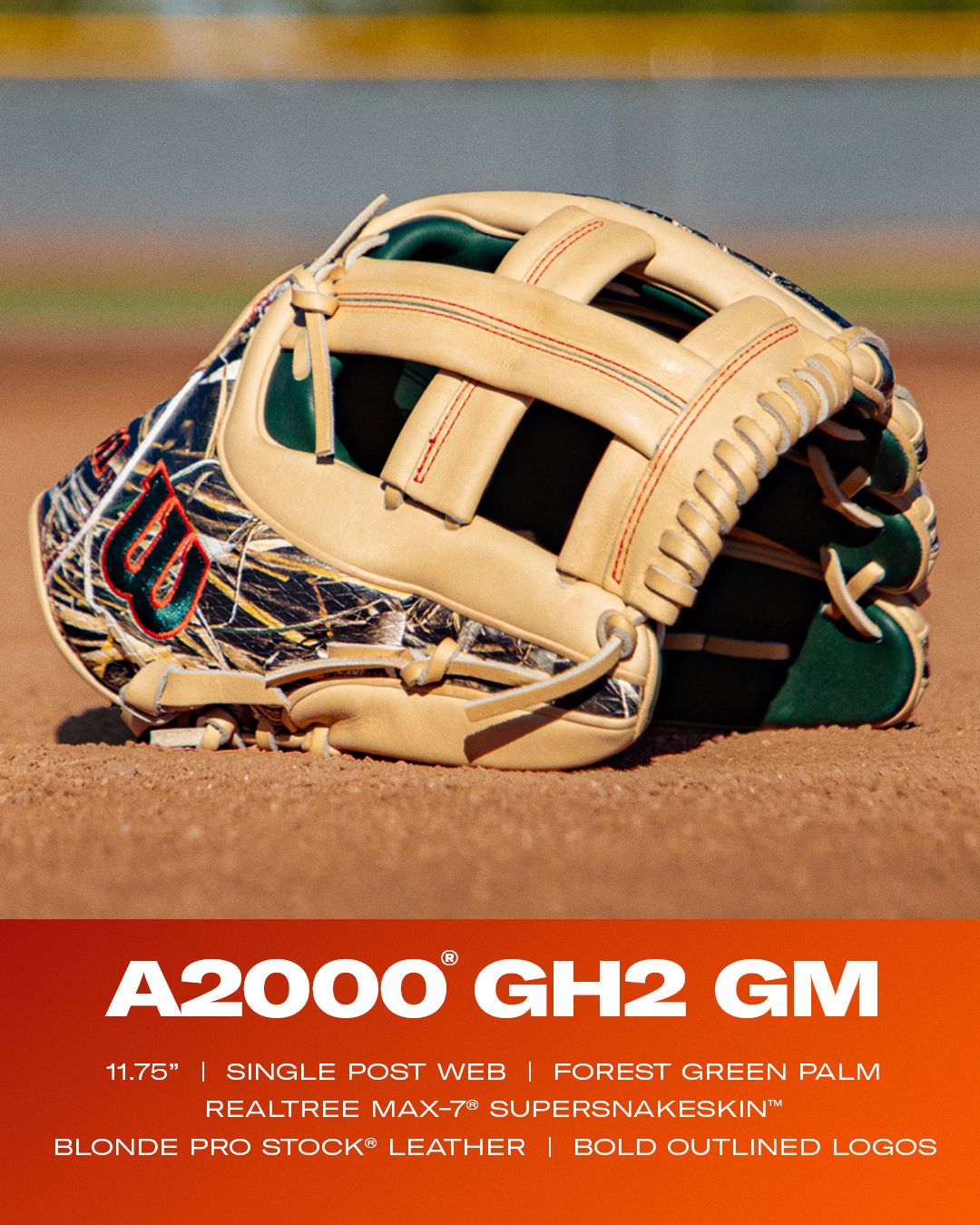 Wilson 11.75" Leadoff Collection GH2 Gunnar Henderson A2000 Series Game Model Glove product image