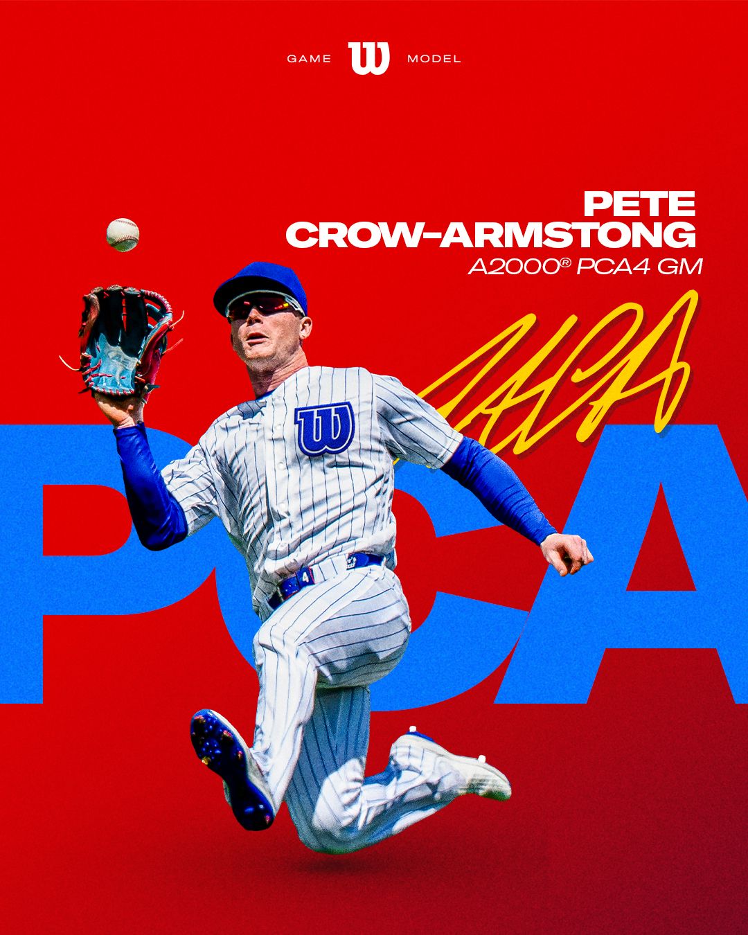 Wilson 12.5" Leadoff Collection PCA4 Pete Crow-Armstrong A2000 Series Game Model Glove product image