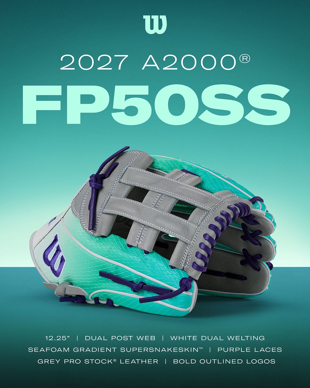 Wilson 12.25" Leadoff Collection FP50SS A2000 Series Fastpitch Glove product image