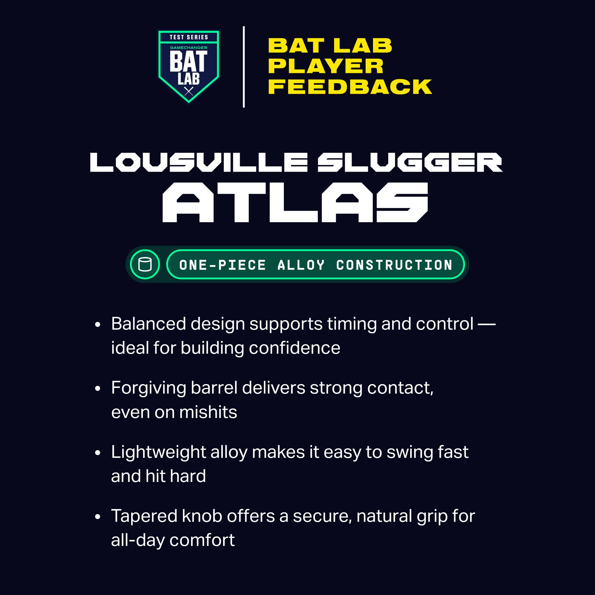 Louisville Slugger Atlas 2¾" USSSA Bat 2026 (-5) product image