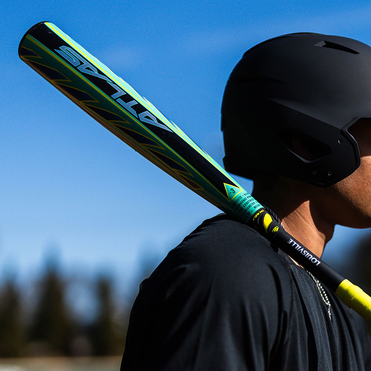 Louisville Slugger Atlas Green Hybrid BBCOR Bat 2026 (-3) product image