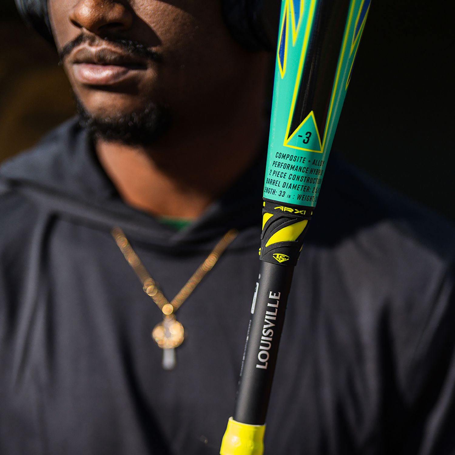 Louisville Slugger Atlas Green Hybrid BBCOR Bat 2026 (-3) product image