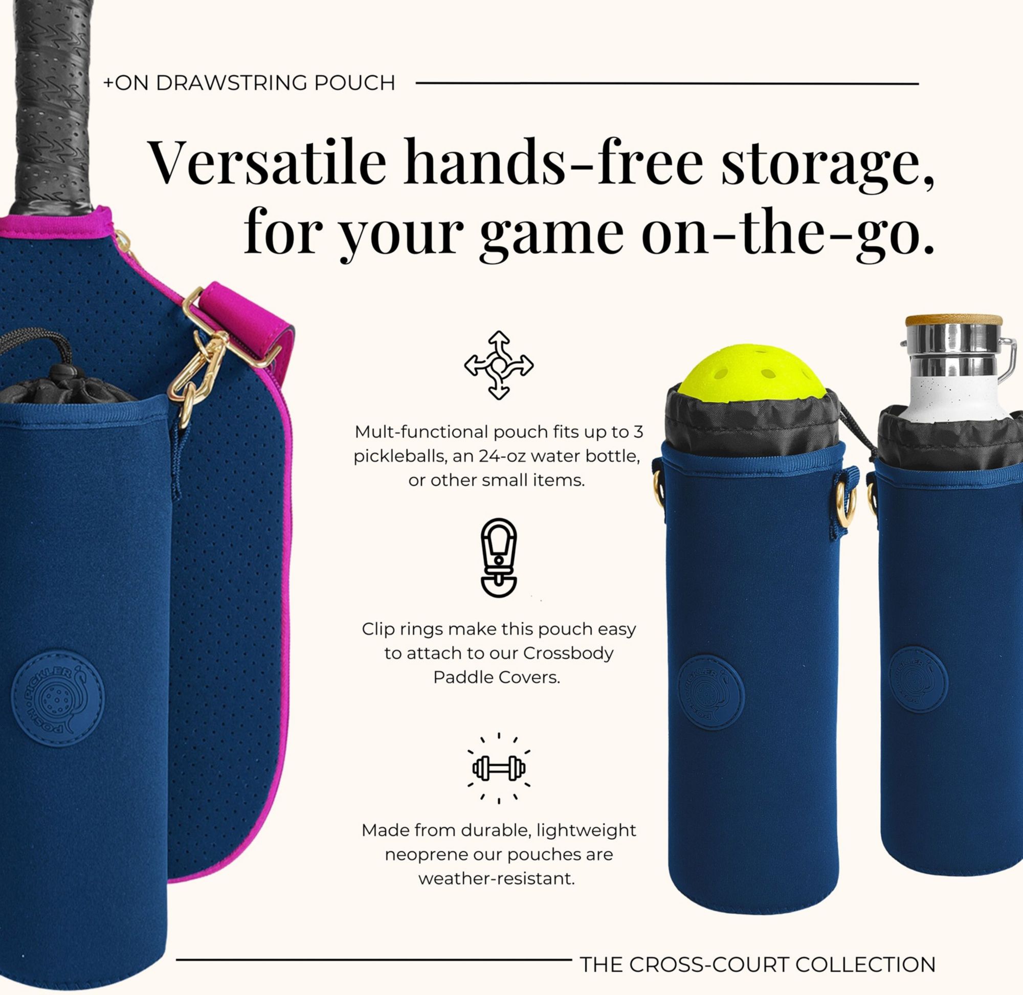 Posh Pickler Pickleball Ball / Water Pouch product image