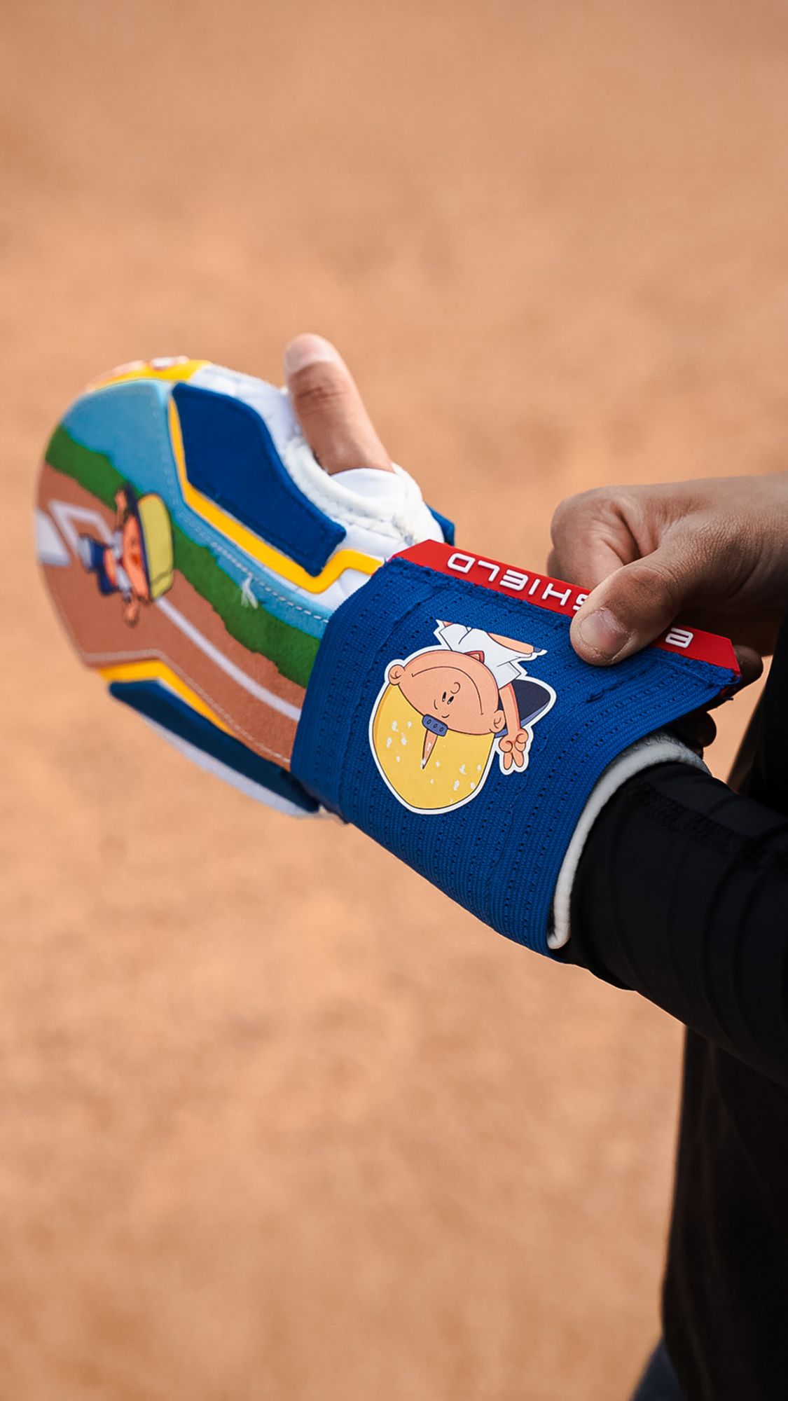 EvoShield x Backyard Baseball Youth Universal Pablo Sanchez Sliding Mitt 2.0 product image
