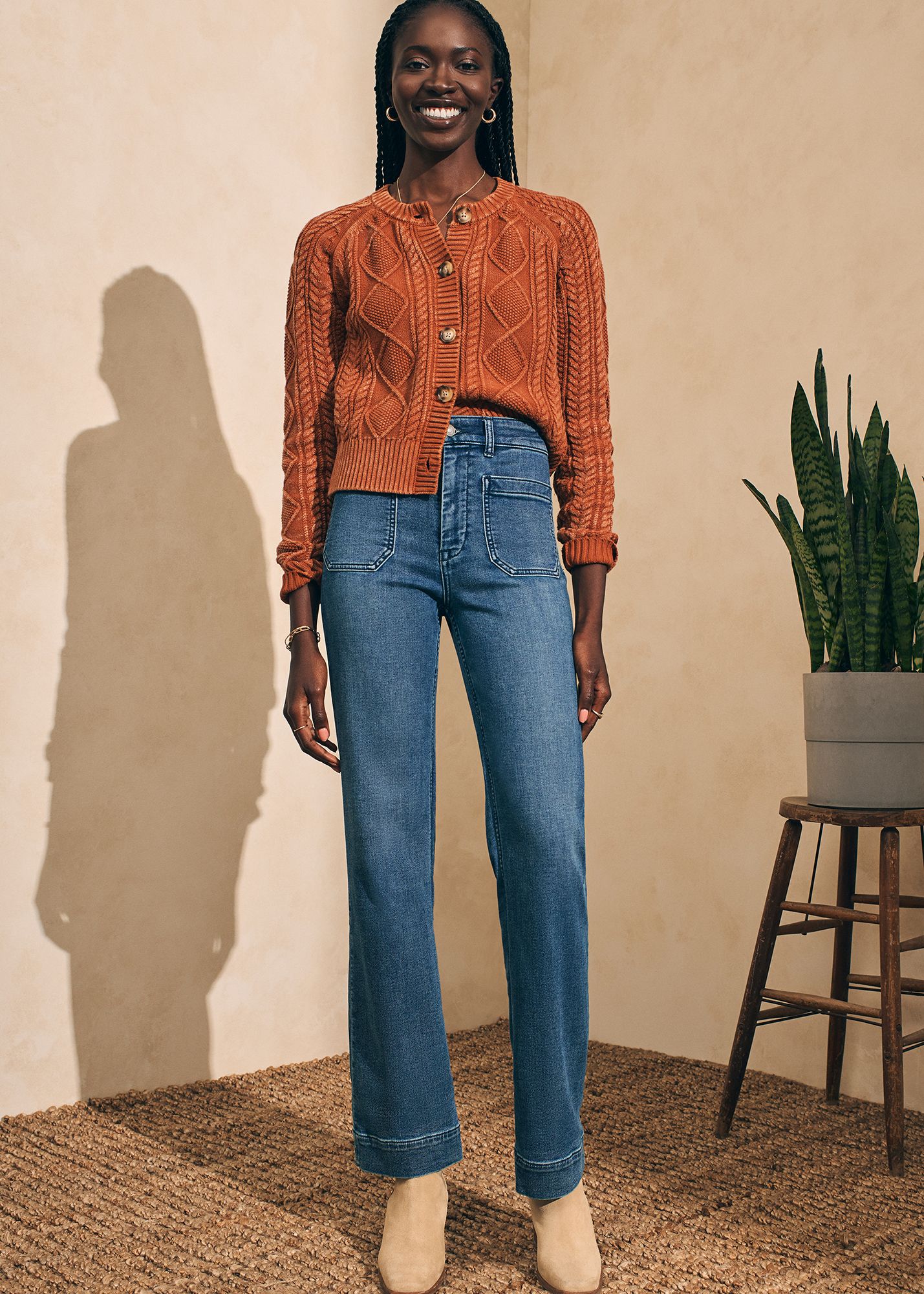 Faherty Women's Stretch Terry Wide Leg Pants product image