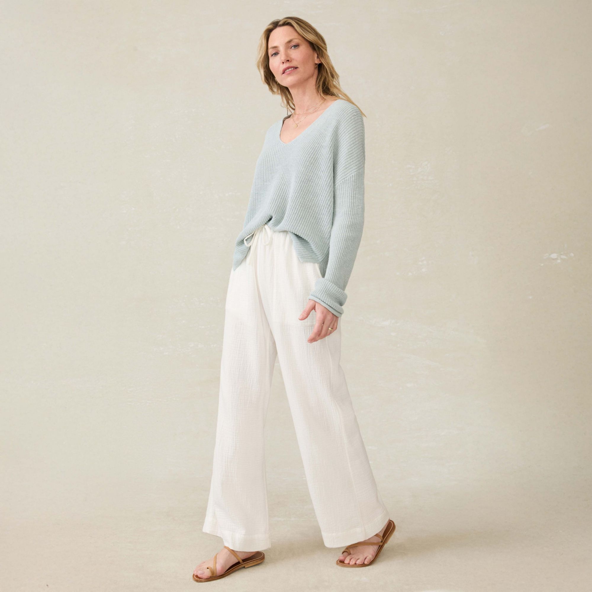 Faherty Women's Dune Cotton Gauze Pant product image