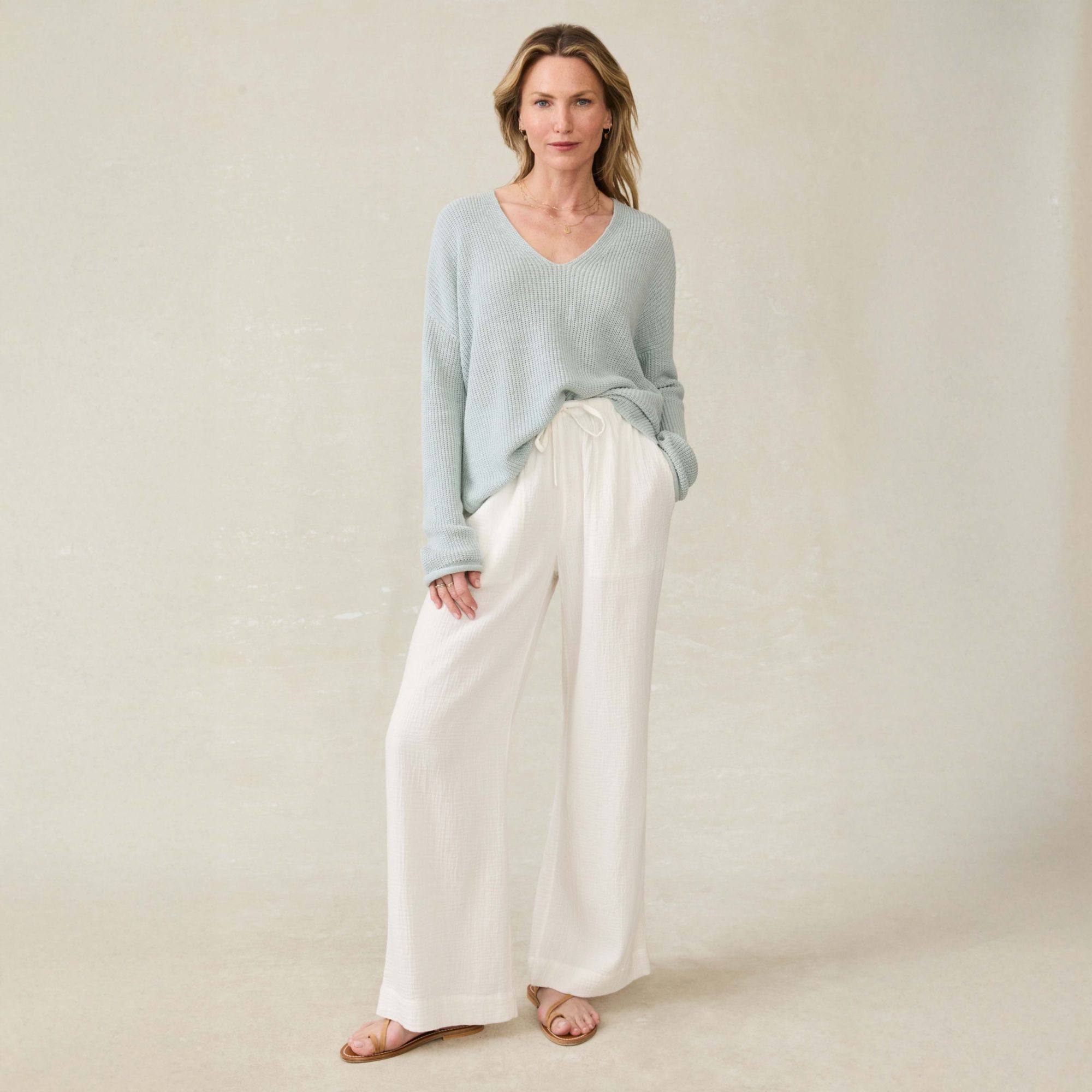 Faherty Women's Dune Cotton Gauze Pant product image