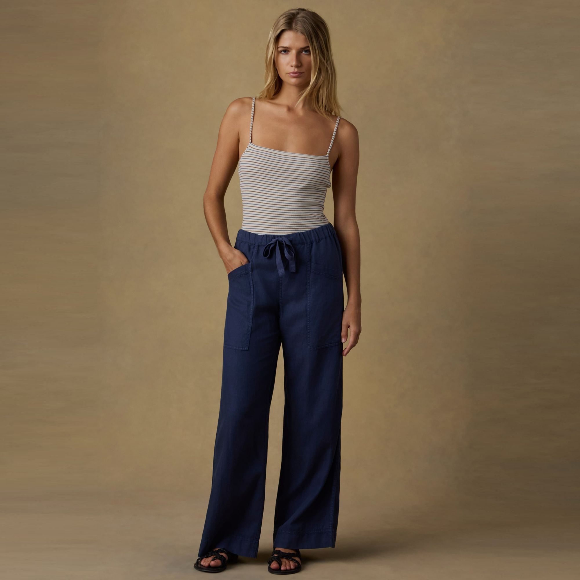 Faherty Women's Topanga Drape Wide Leg Pant product image