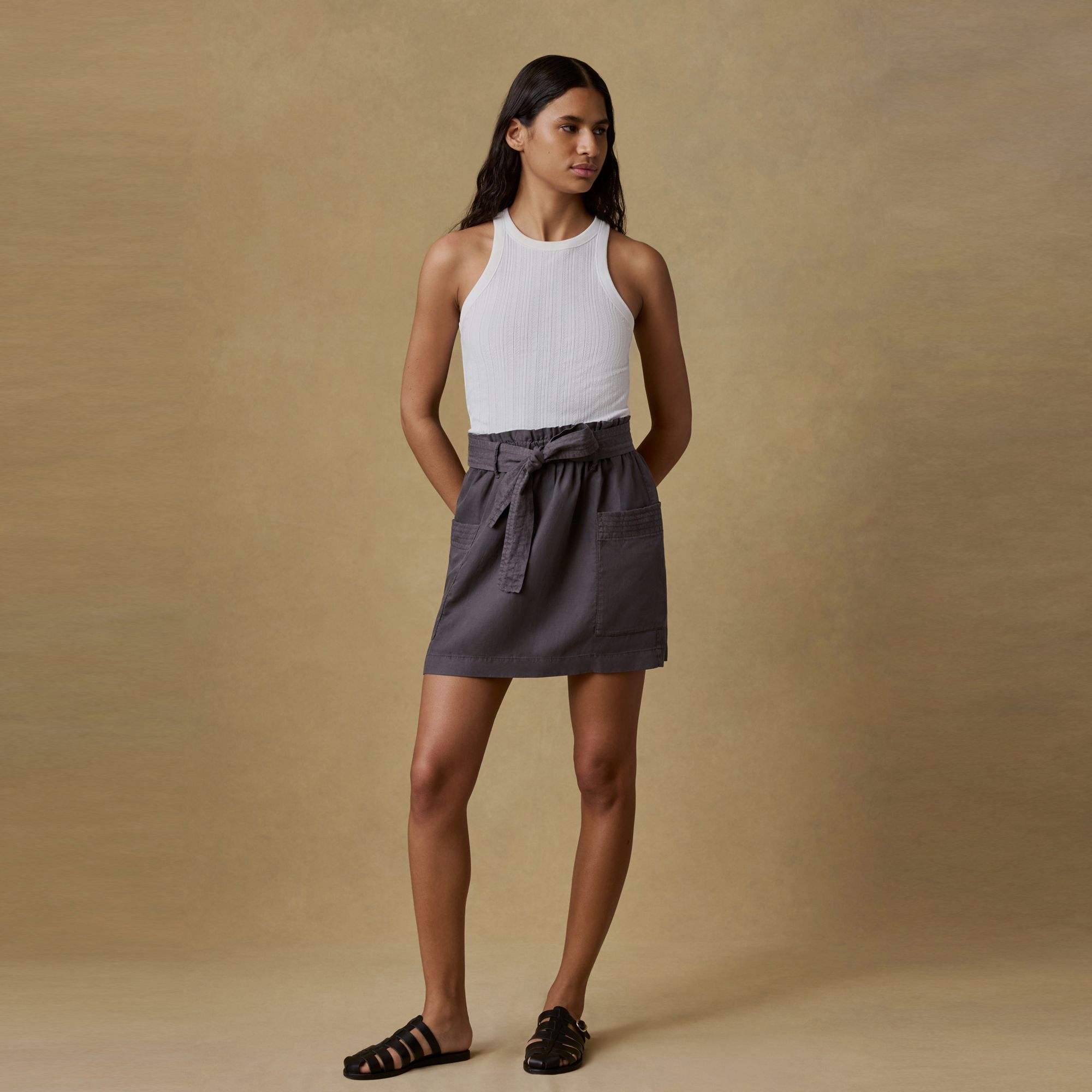 Faherty Women's Topanga Drape Mini Skirt product image