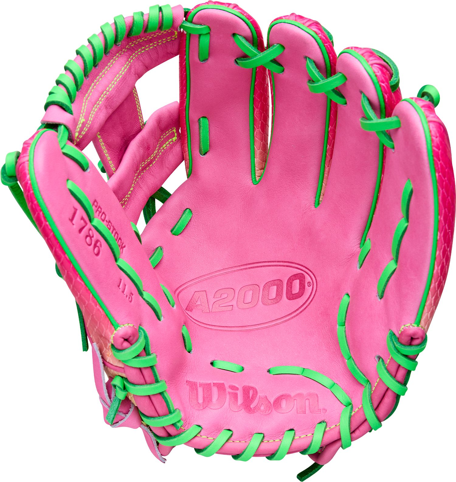 Wilson 11.5" 1786SS Cherry Limeade A2000 SuperSkin Series Glove product image