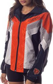 The Wild Collective Women's Chicago Bears Colorblock Black Track Jacket product image