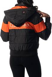 The Wild Collective Women's Chicago Bears Black Hooded Puffer Jacket product image