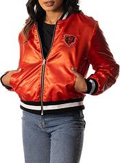 The Wild Collective Women's Chicago Bears Black Reversible Sherpa Bomber Jacket product image