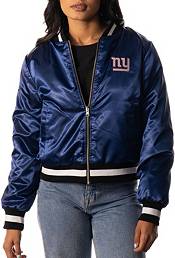 The Wild Collective Women's New York Giants Black Reversible Sherpa Bomber Jacket product image