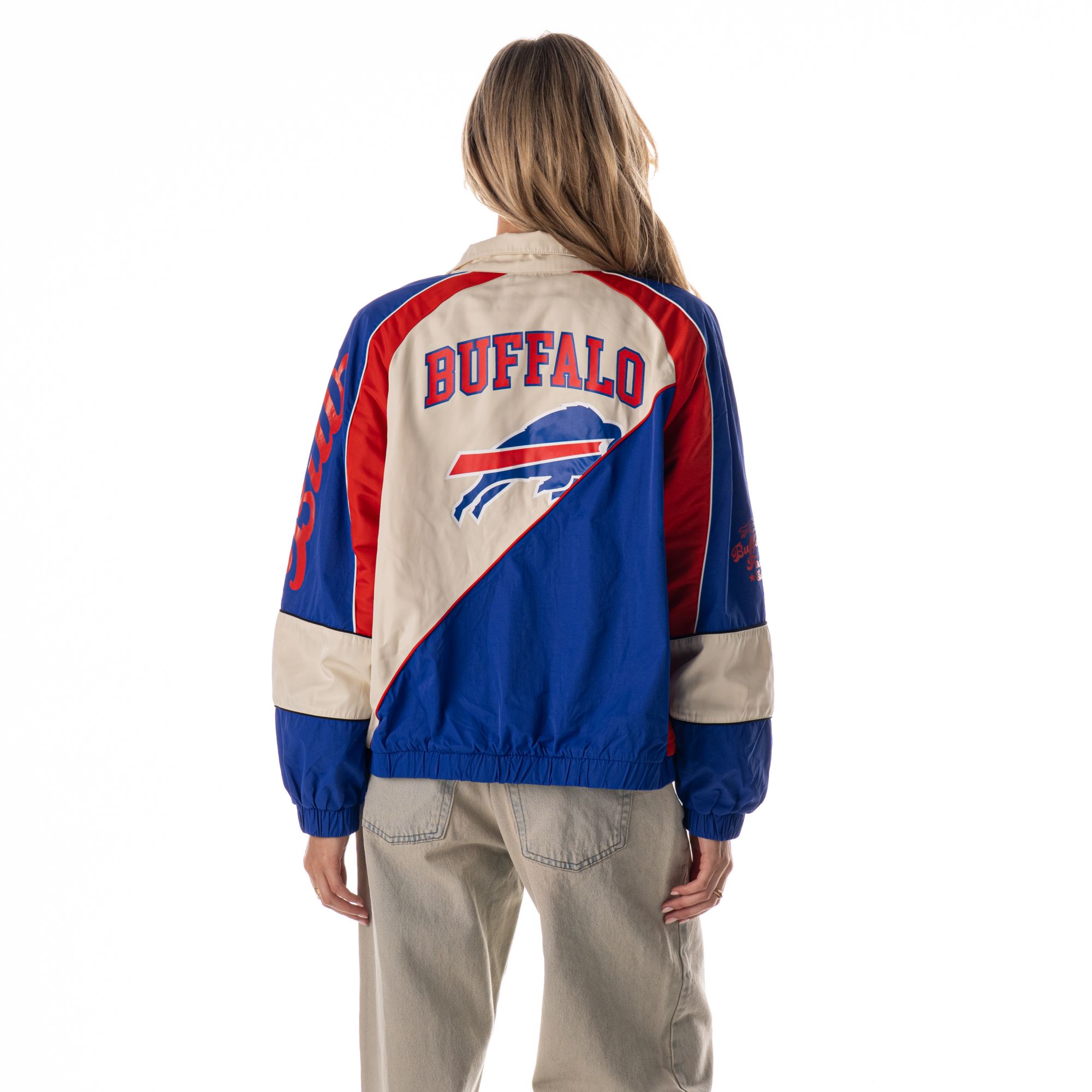 The Wild Collective Women's Buffalo Bills Colorblock Track Jacket product image