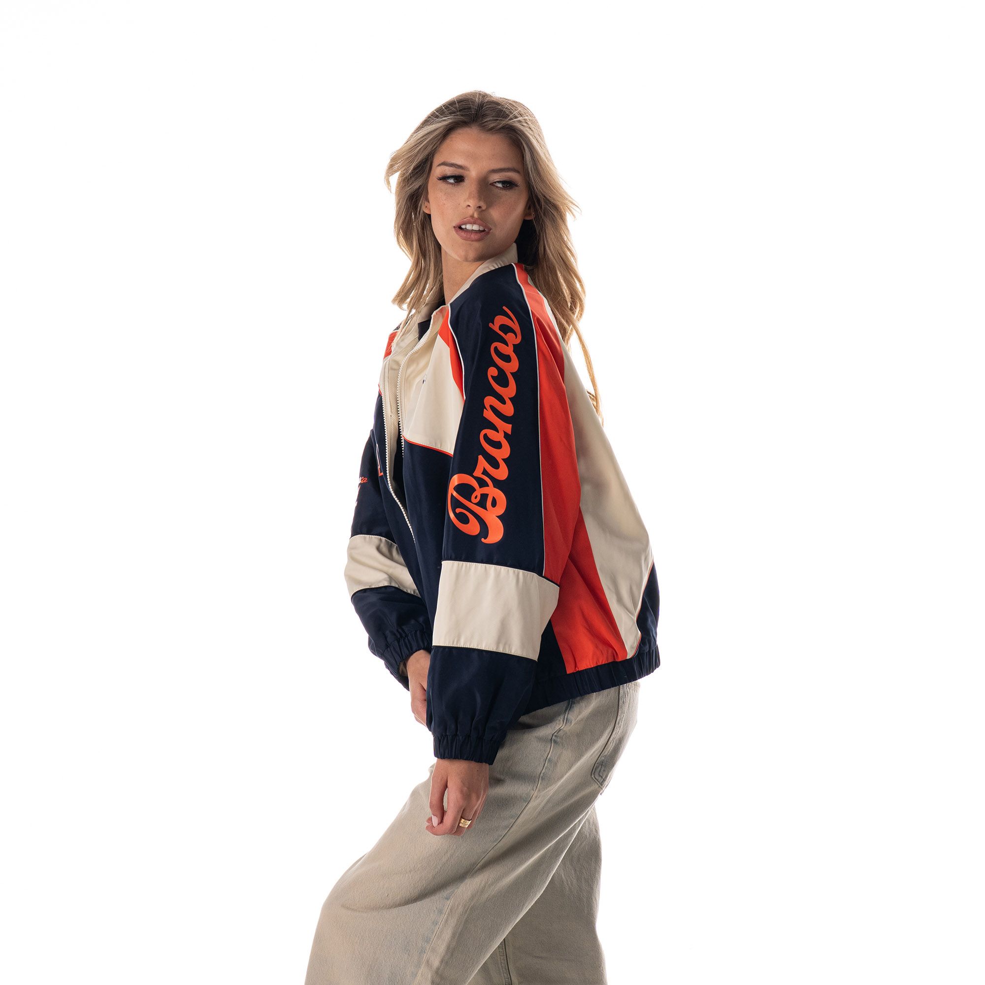 The Wild Collective Women's Denver Broncos Colorblock Track Jacket product image