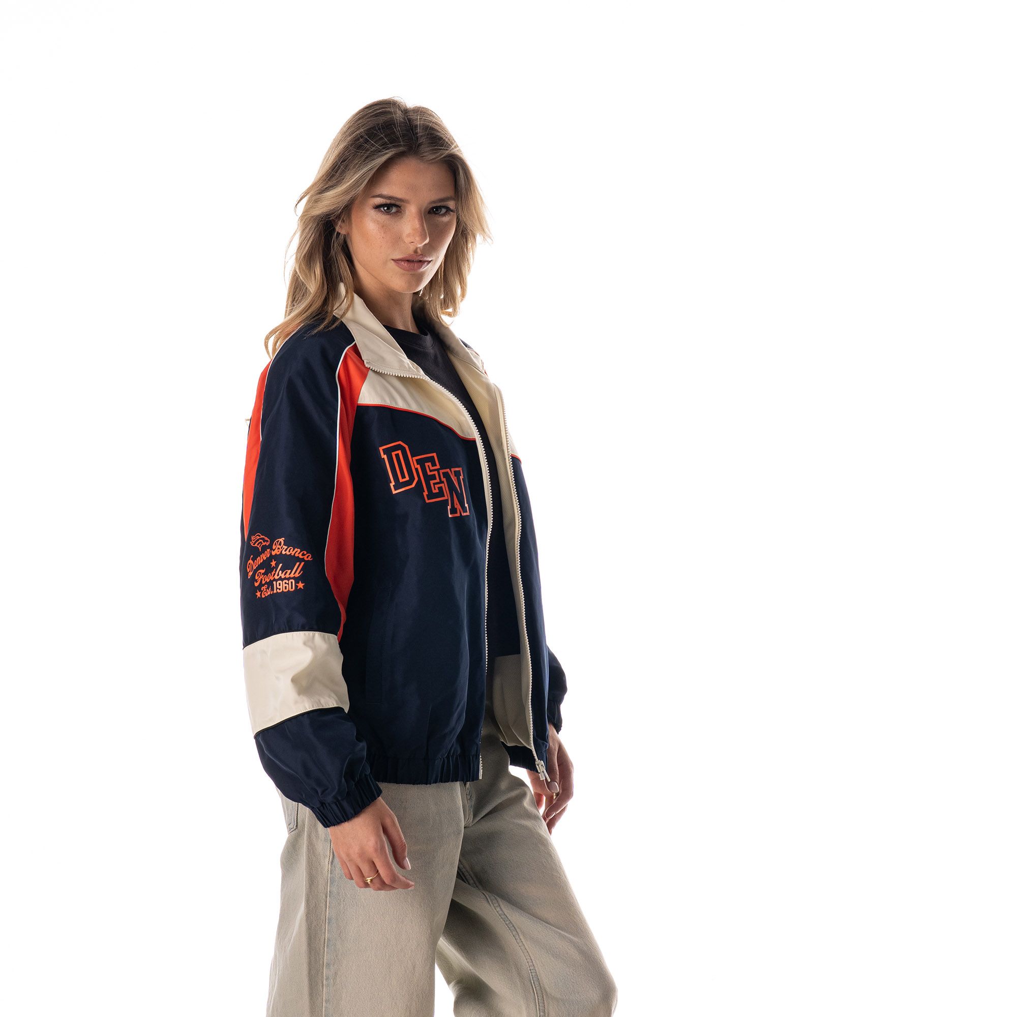 The Wild Collective Women's Denver Broncos Colorblock Track Jacket product image