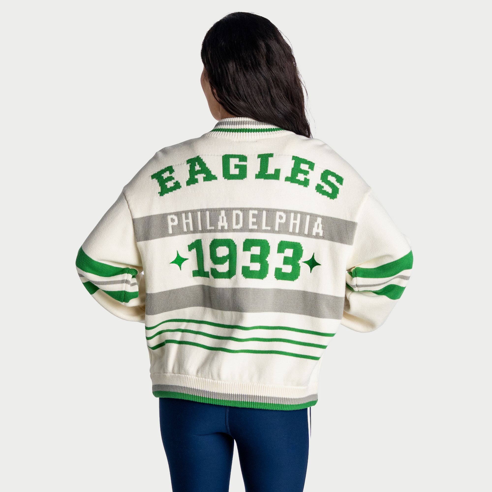 デッドストック PHILADELPHIA EAGLES ジャケット L〜3XL The Wild Collective Women's Philadelphia Eagles Boxy Full-Zip