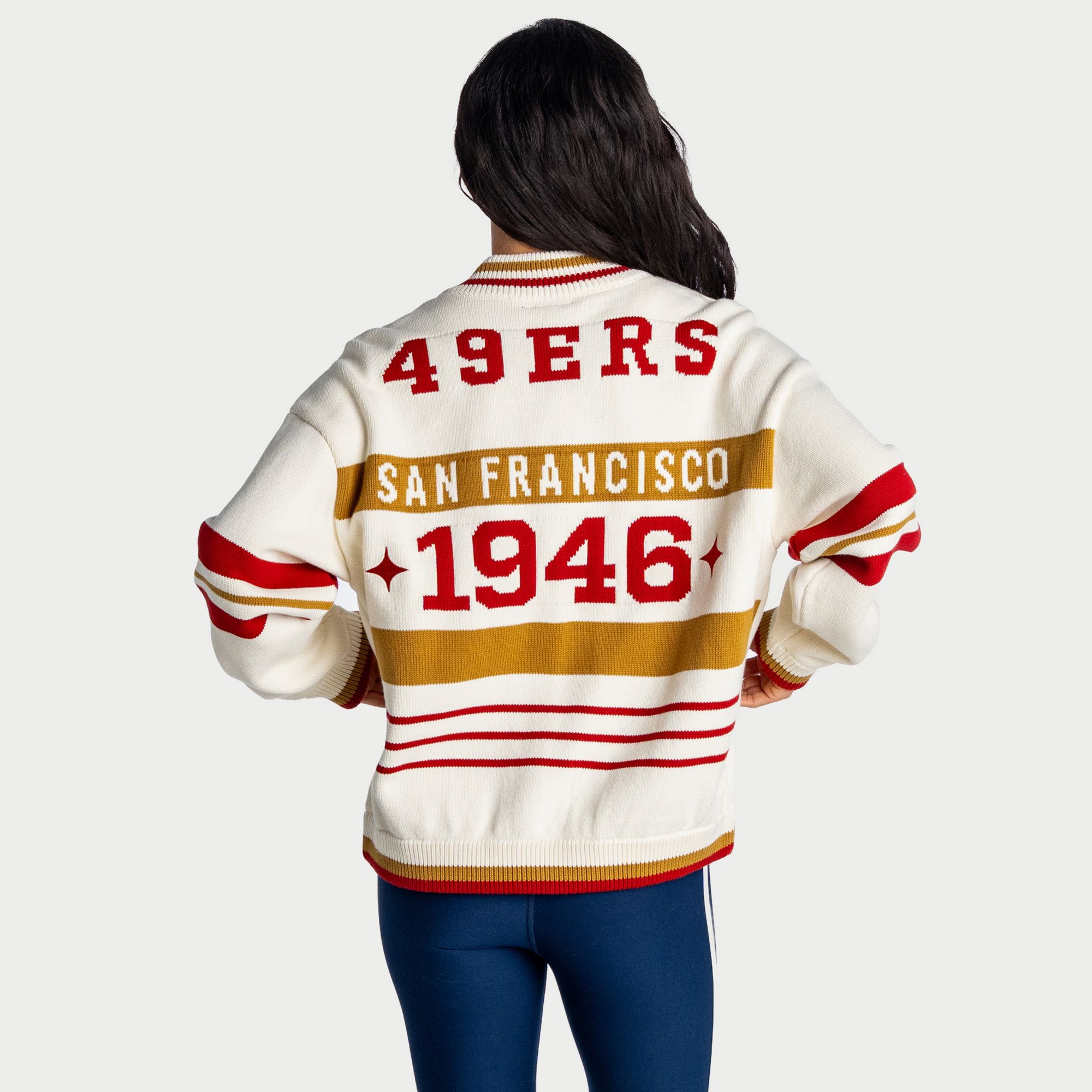 The Wild Collective Women's San Francisco 49ers Boxy Full-Zip