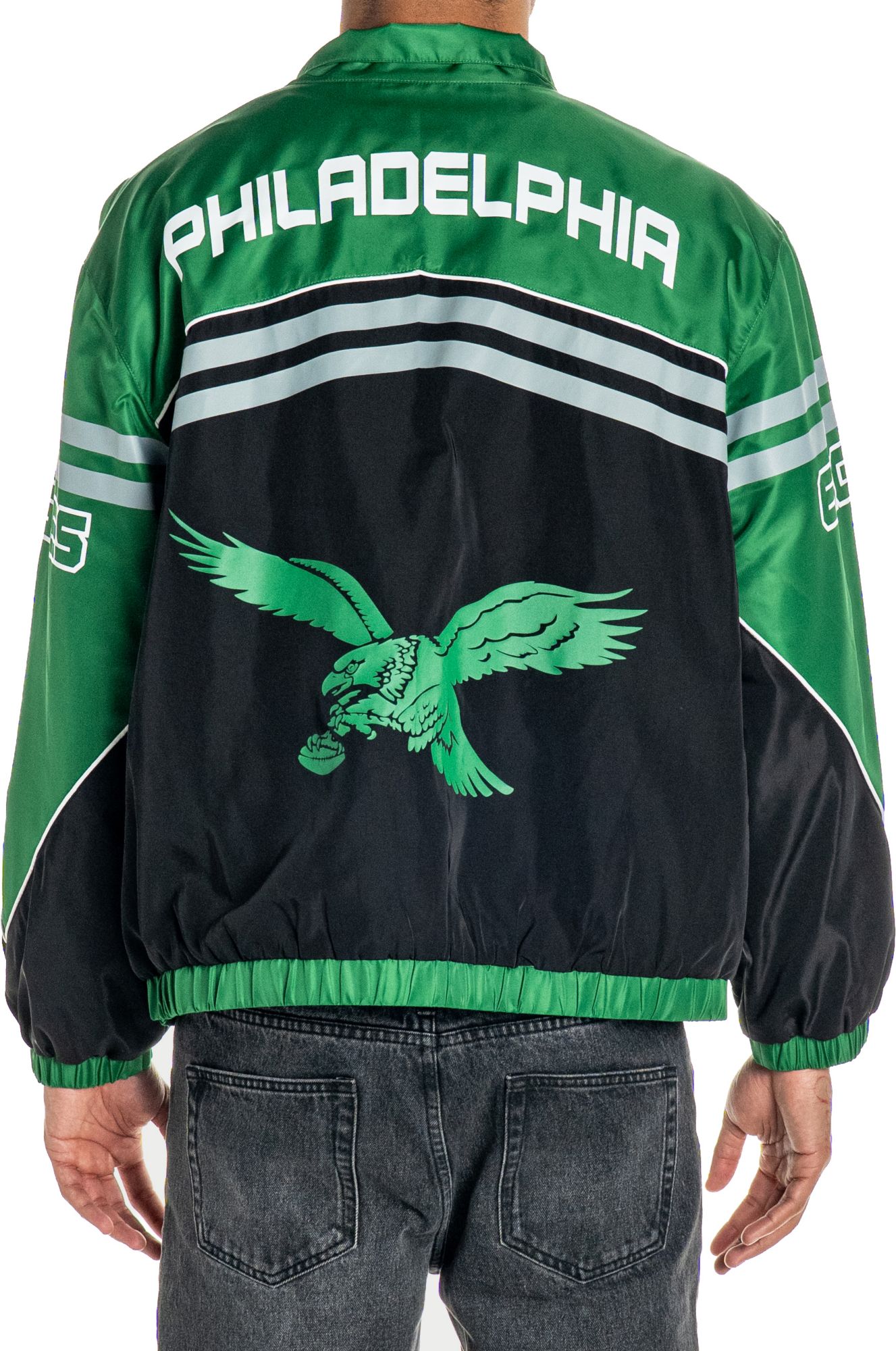The Wild Collective Women's Philadelphia Eagles Oversized Full-Zip