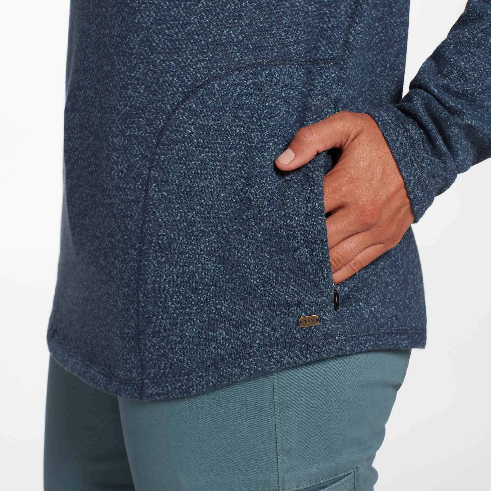 the north face terry funnel neck sweatshirt