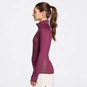 CALIA Women's Golf Perforated Long Sleeve 1/2 Zip Polo product image
