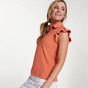 CALIA Women's Honeycomb Flutter Sleeve Golf Polo product image