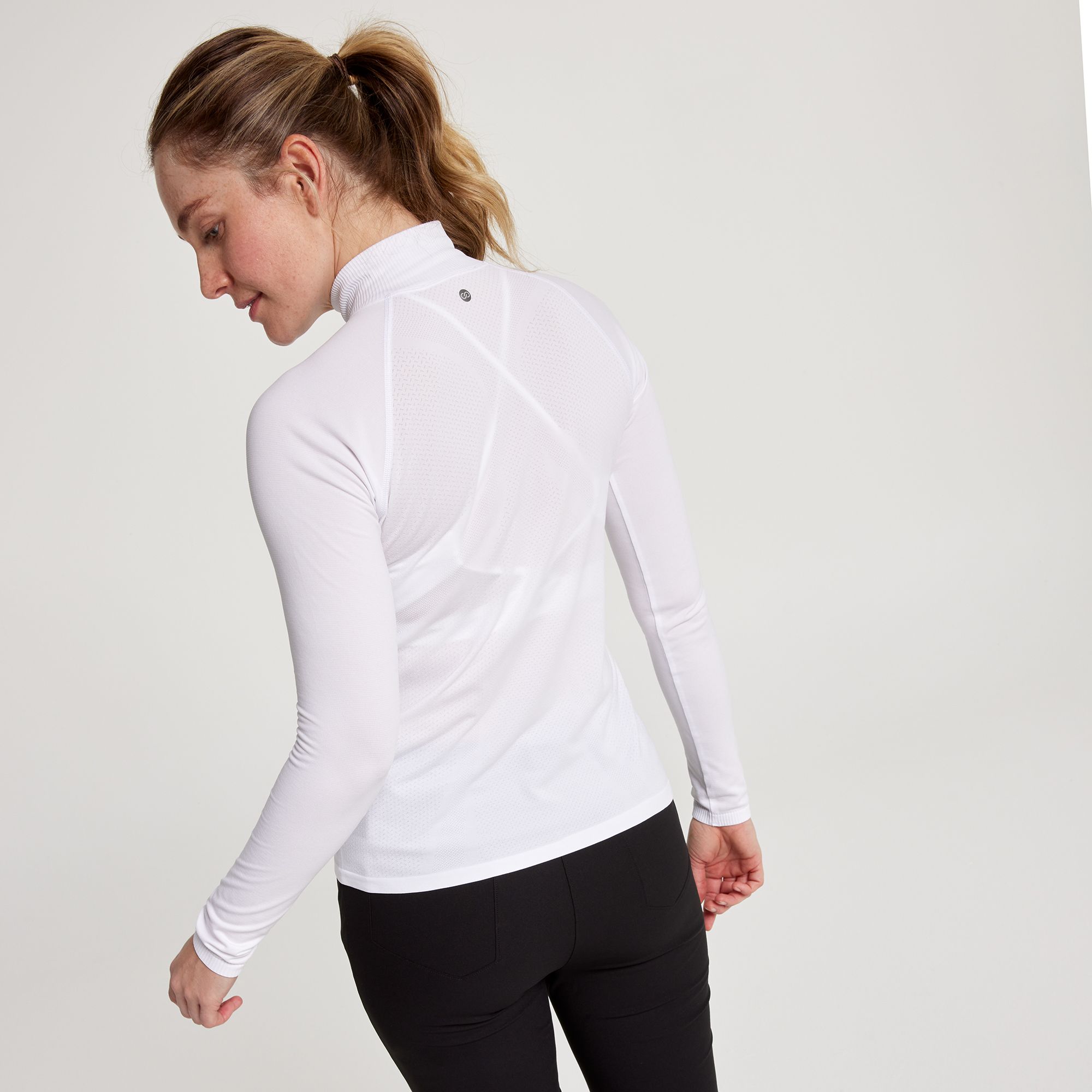 CALIA Women's Seamless Long Sleeve 1/4 Zip Golf Shirt product image