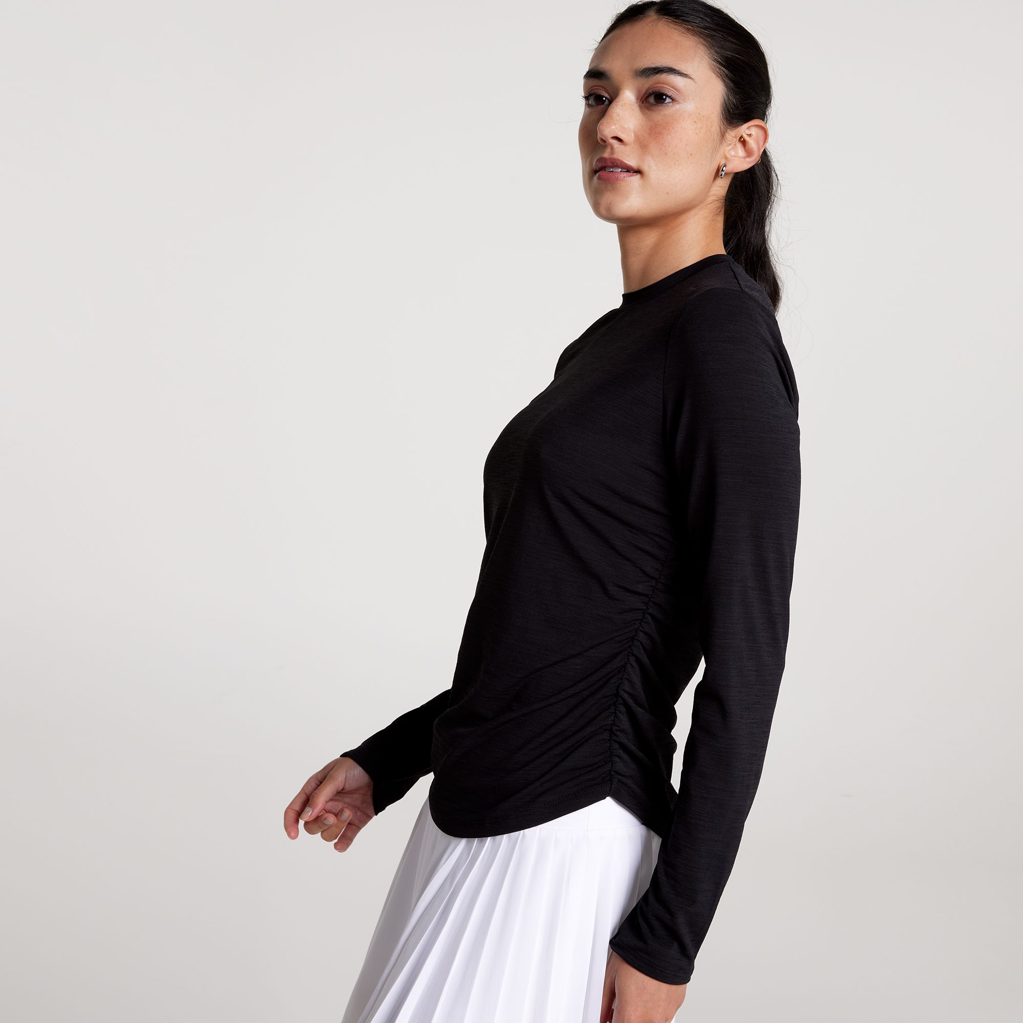 CALIA Women's Tissue Texture Long Sleeve Golf Crew product image