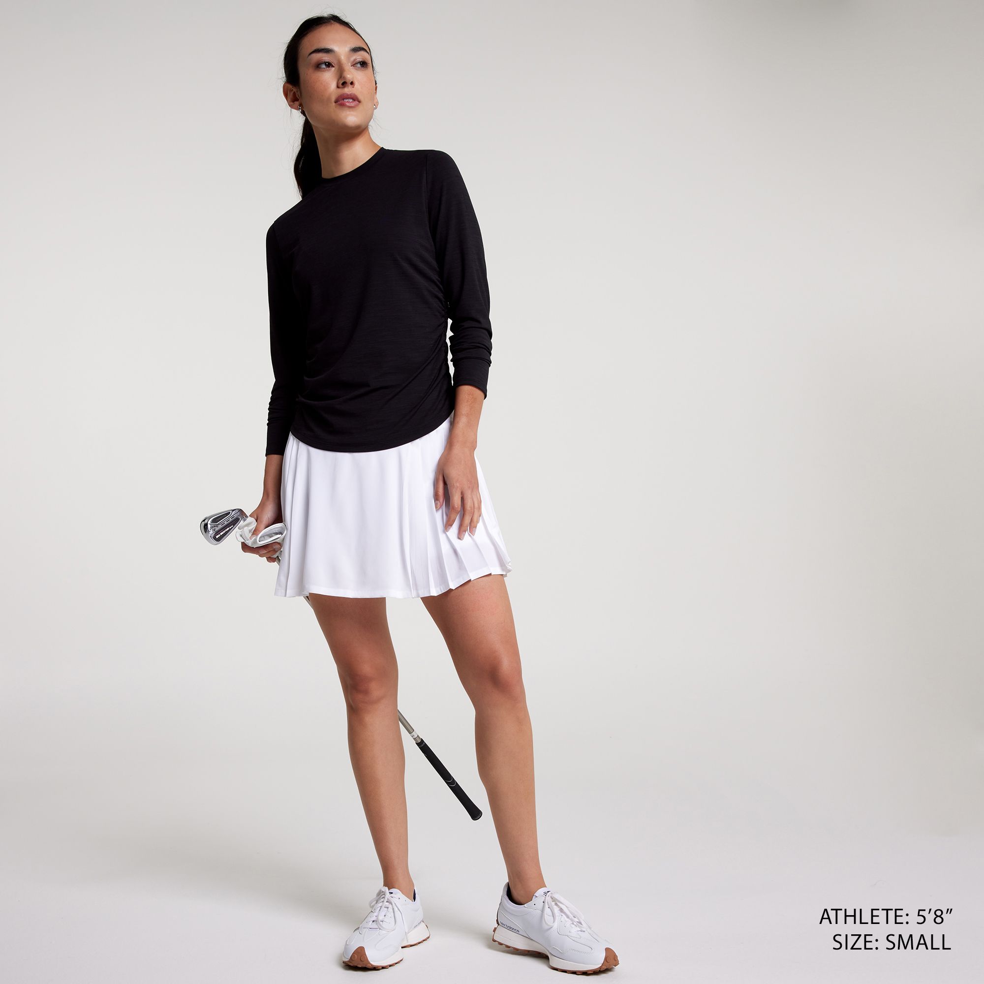 CALIA Women's Tissue Texture Long Sleeve Golf Crew product image