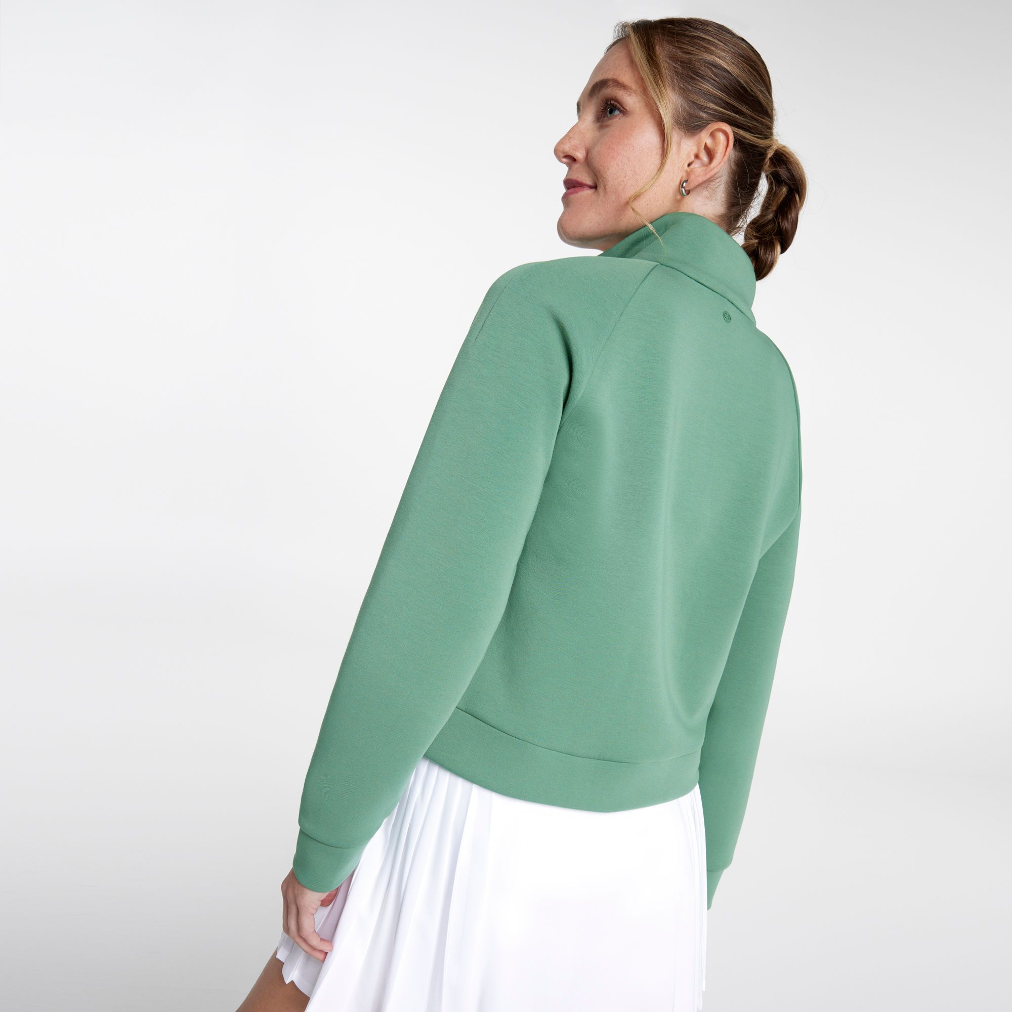 CALIA Women's Soft Scuba Golf Striped 1/4 Zip product image