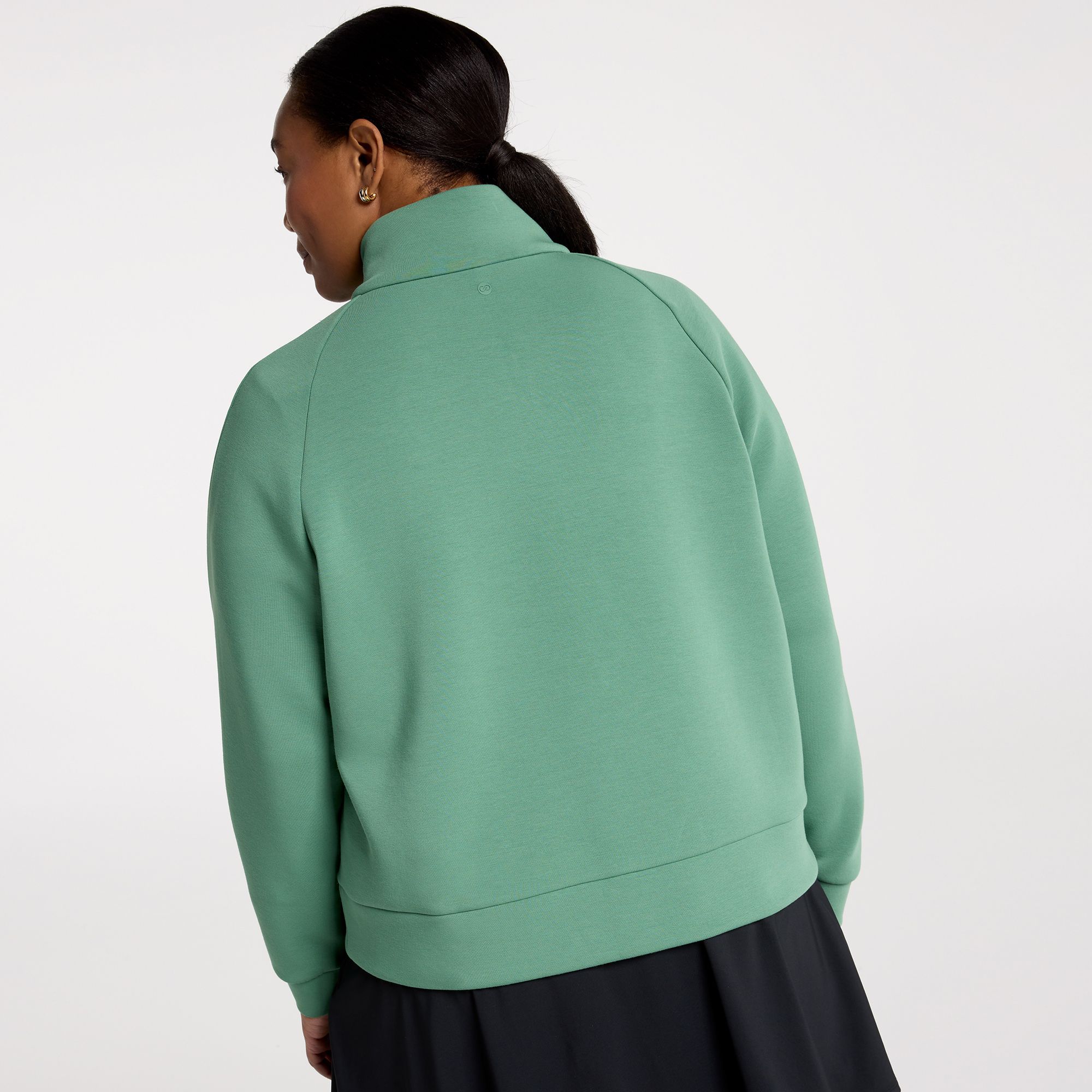 CALIA Women's Soft Scuba Golf Striped 1/4 Zip product image