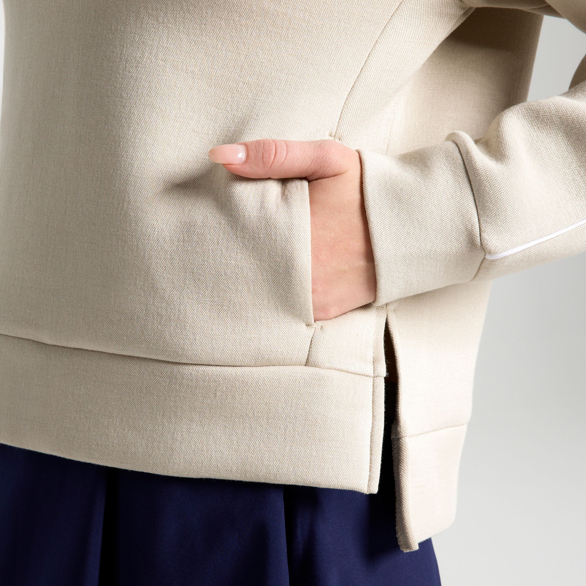 CALIA Women's Golf Pique Soft Scuba 1/4 Zip Pullover product image