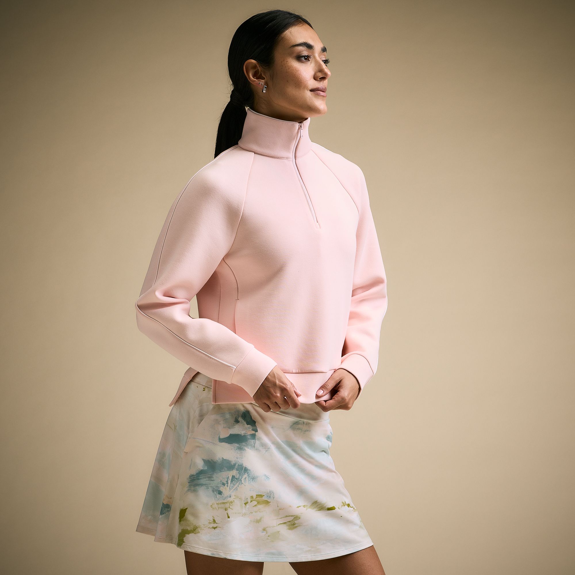 CALIA Women's Golf Soft Scuba 1/4 Zip Sweatshirt product image