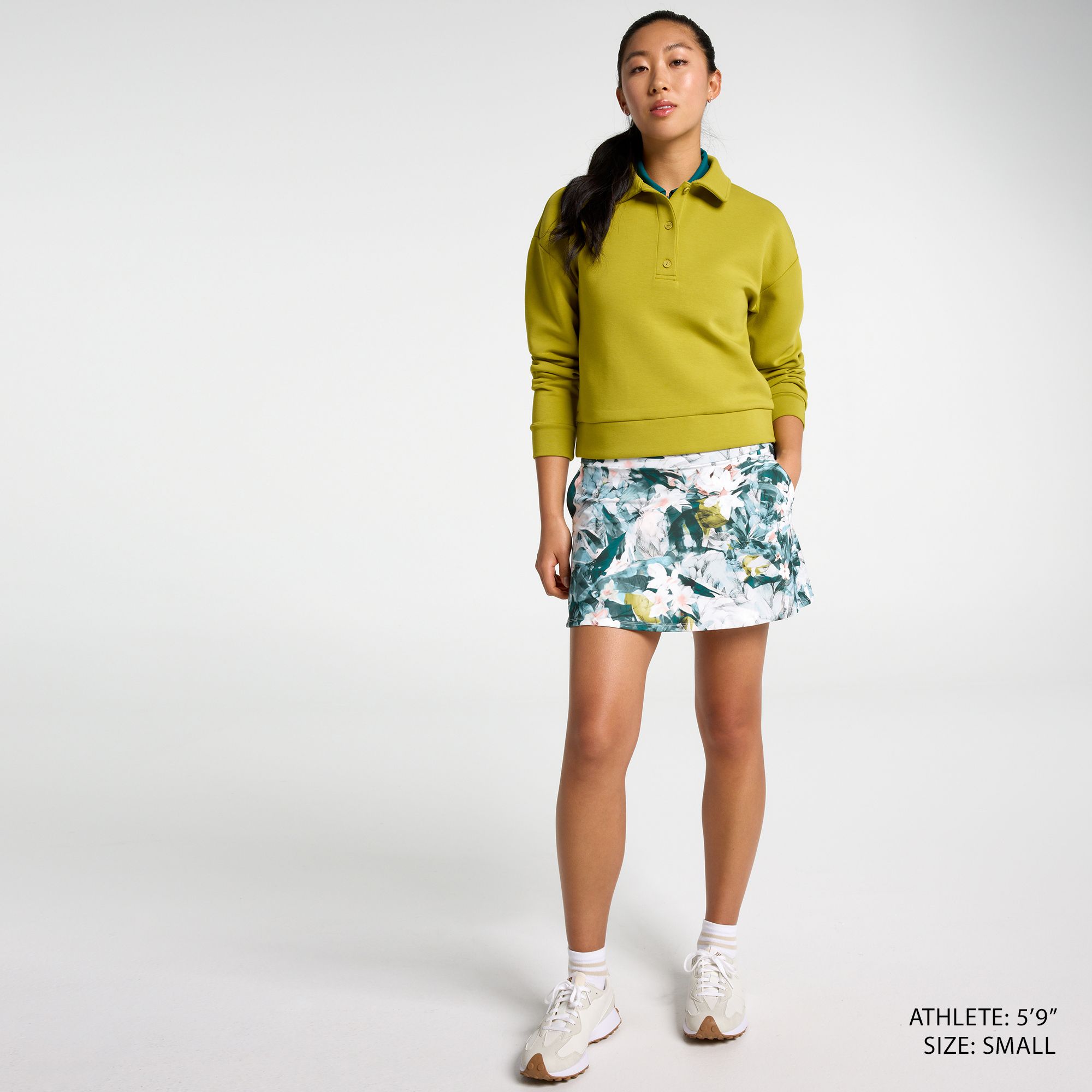 CALIA Women's Soft Scuba Long Sleeve Golf Polo product image