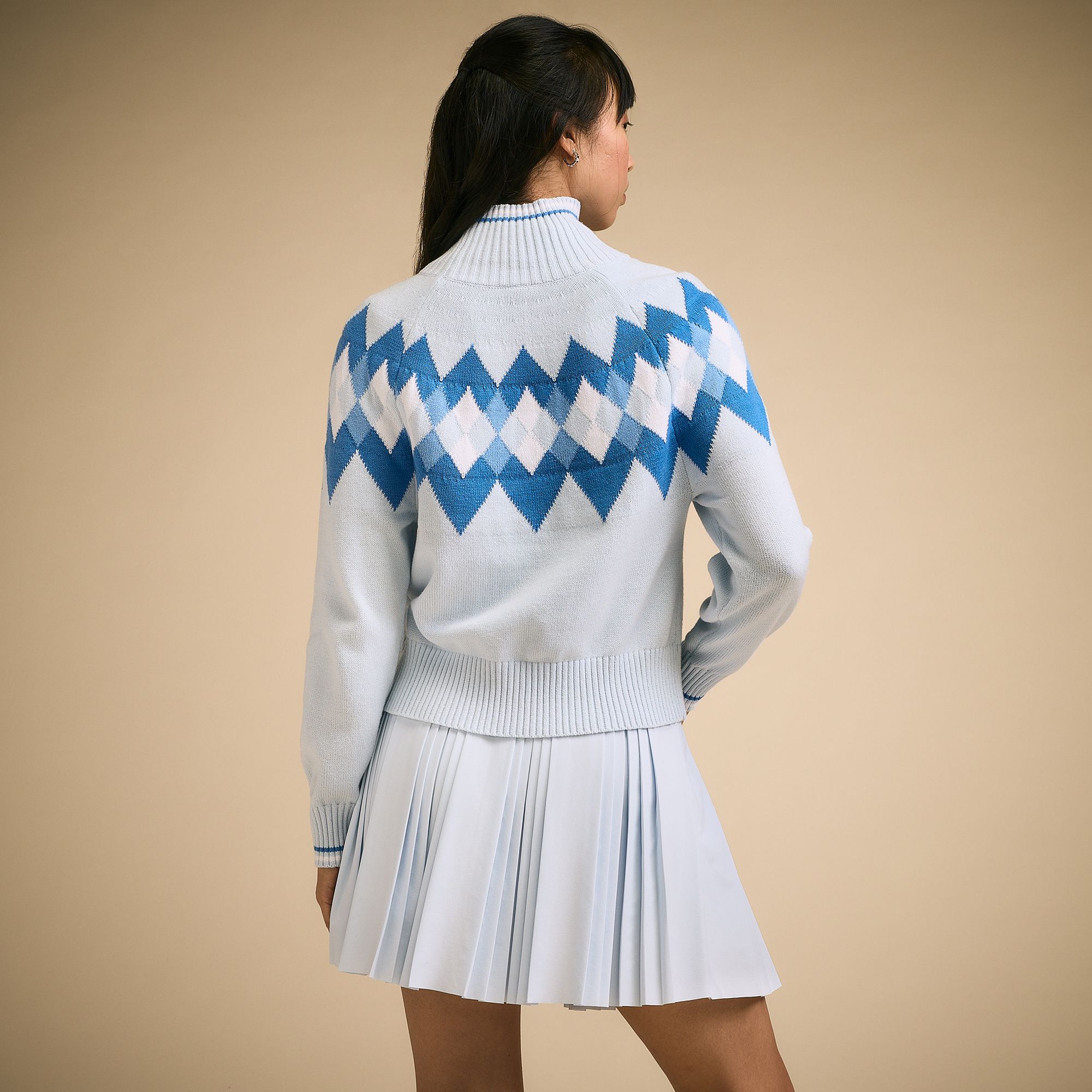 CALIA Women's Golf Fair Isle Turtleneck Sweater product image