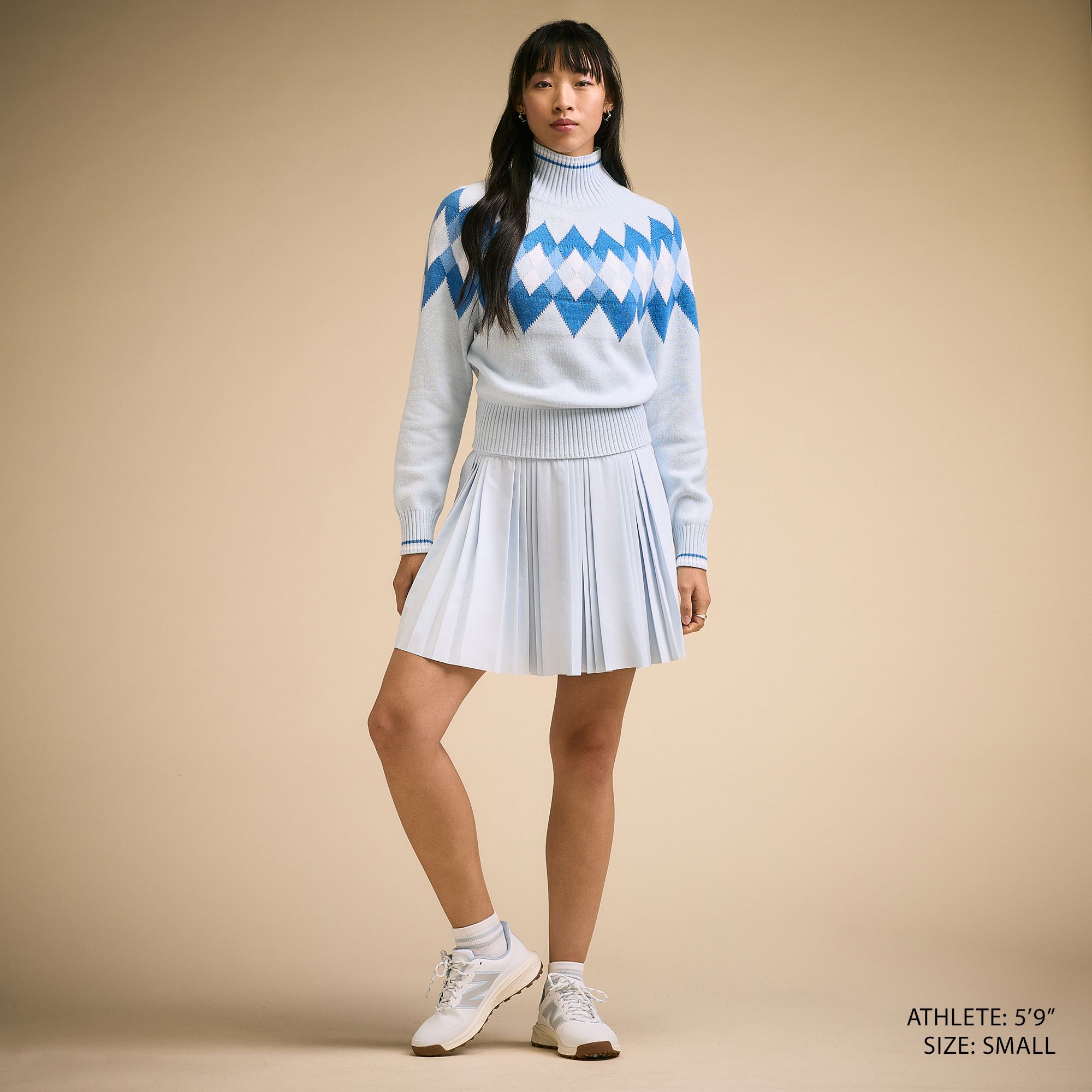 CALIA Women's Golf Fair Isle Turtleneck Sweater product image