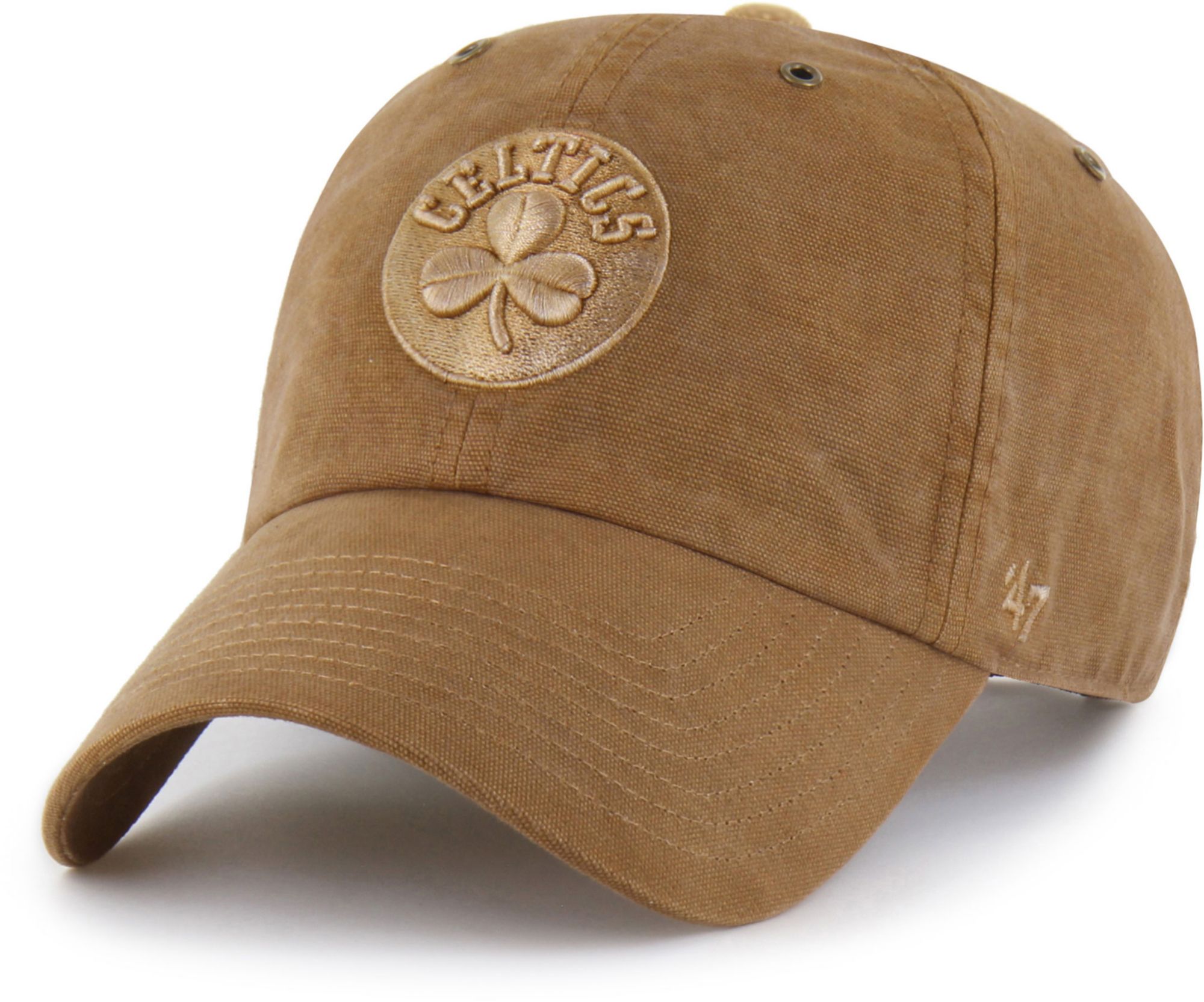 Carhartt x '47 Adult Boston Celtics Brown Dyed Clean Up Adjustable Hat product image