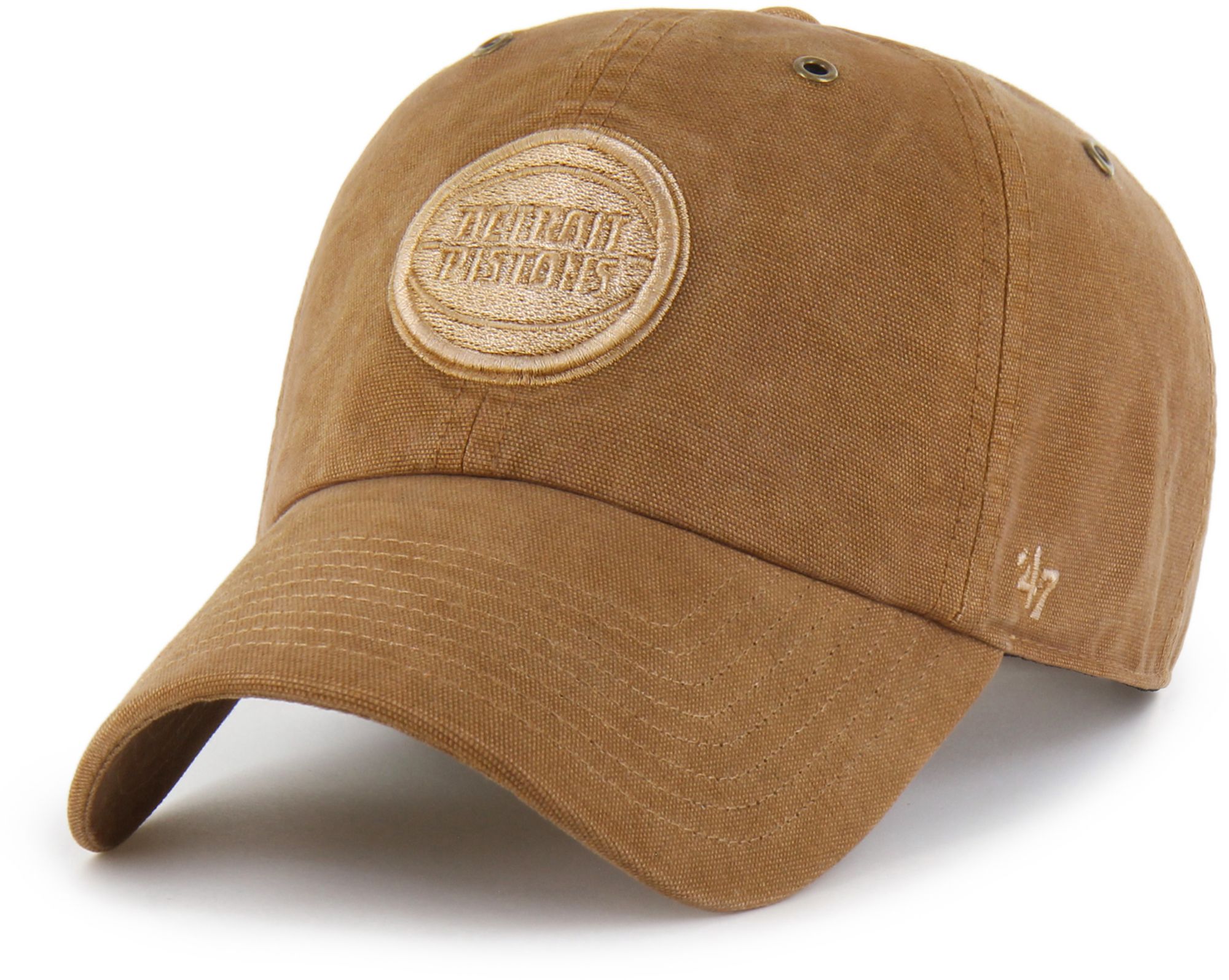 Carhartt x '47 Adult Detroit Pistons Brown Dyed Clean Up Adjustable Hat product image