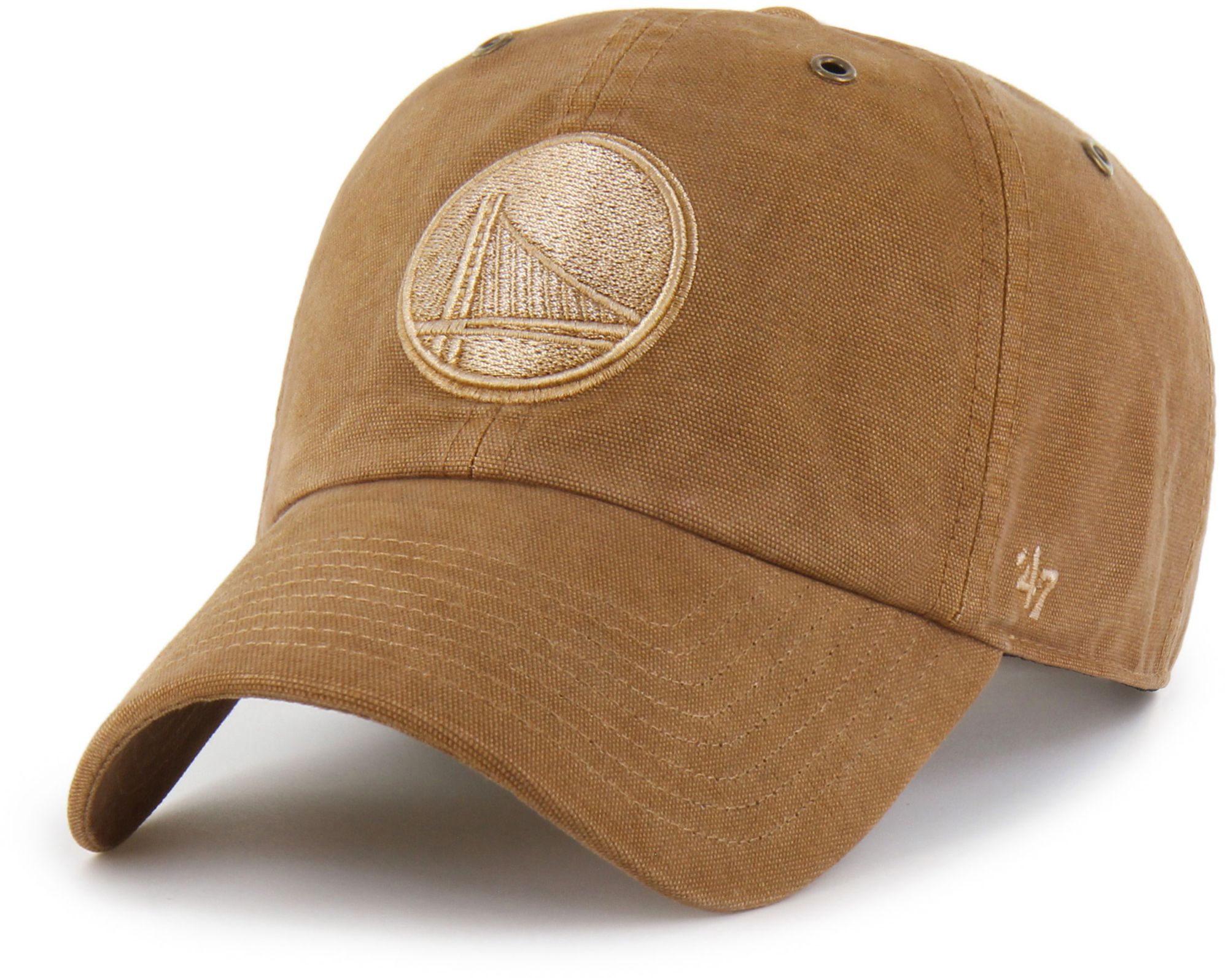 Carhartt x '47 Adult Golden State Warriors Brown Garment Dyed Clean Up Adjustable Hat product image