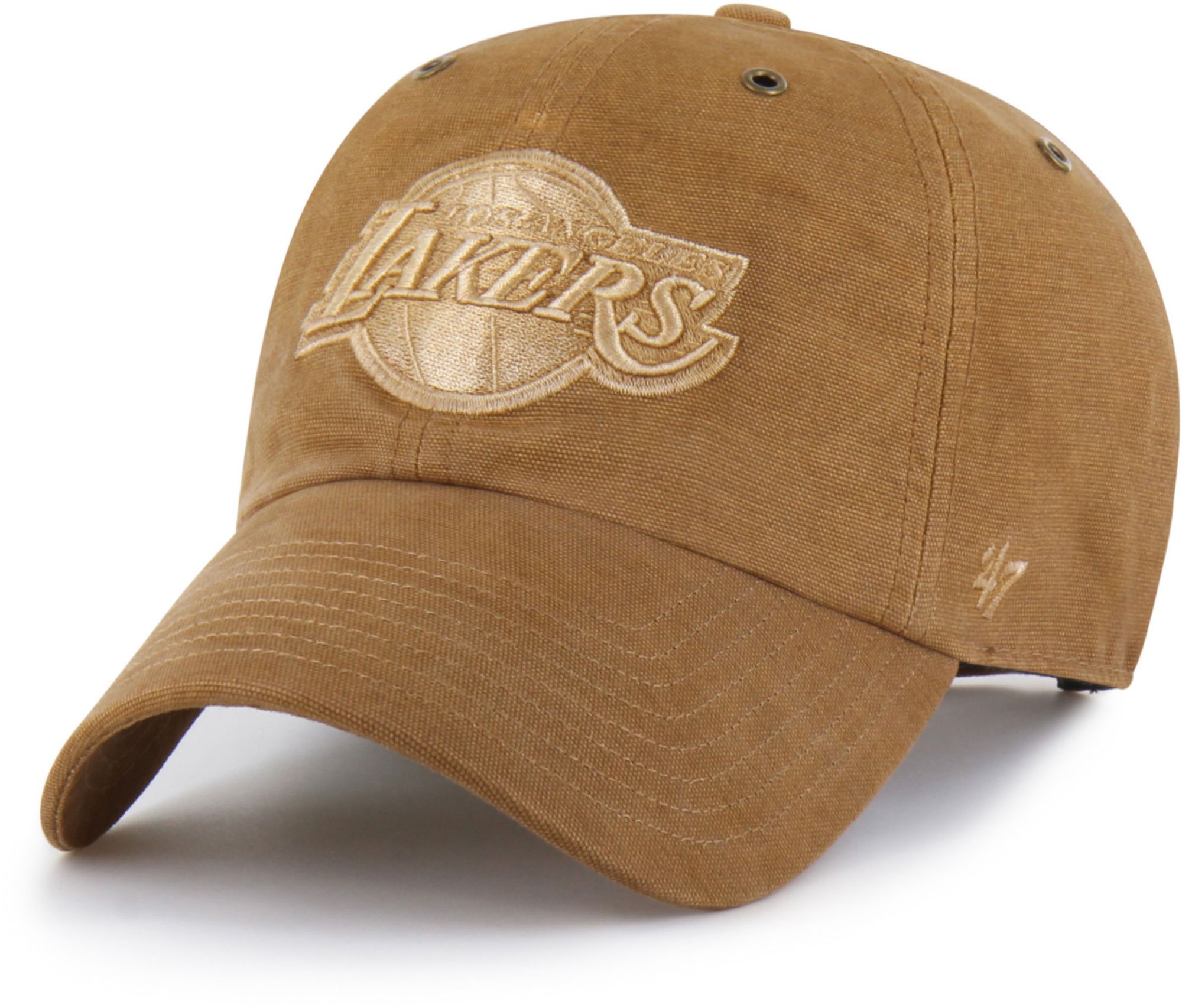 Carhartt x '47 Adult Los Angeles Lakers Brown Dyed Clean Up Adjustable Hat product image