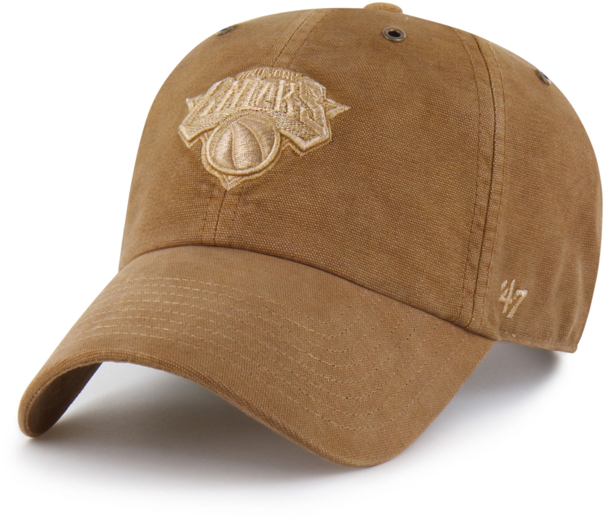 Carhartt x '47 Adult New York Knicks Brown Dyed Clean Up Adjustable Hat product image