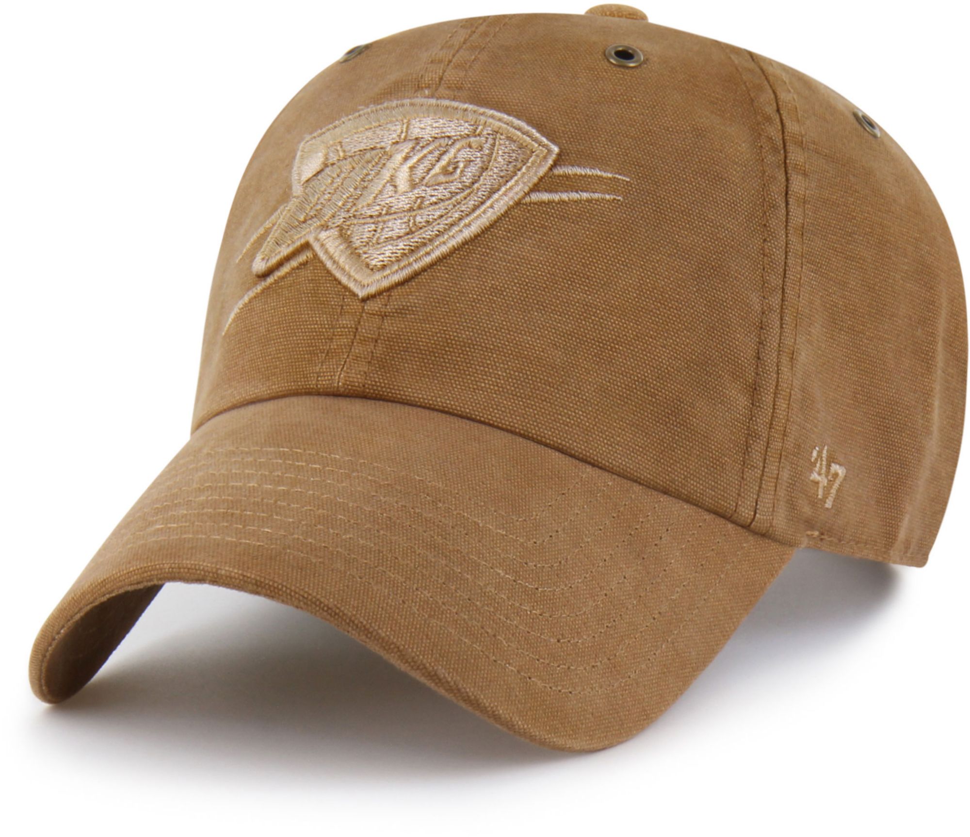 haluc❤ Carhartt x '47 Adult Oklahoma City Thunder Brown Dyed Clean Up