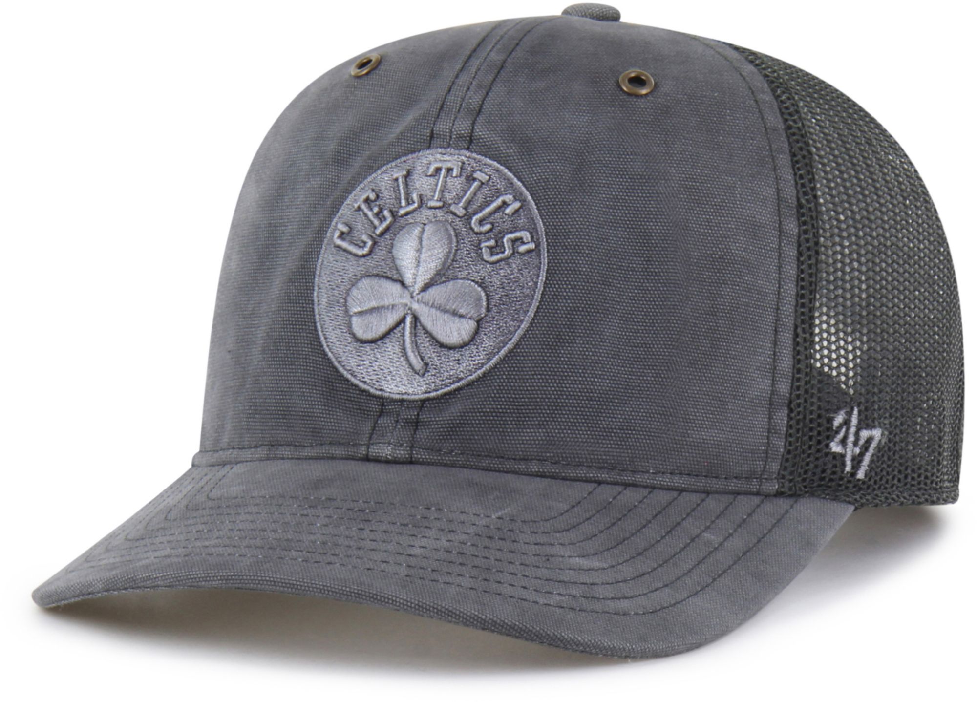 Carhartt x '47 Adult Boston Celtics Black Dyed Trucker Hat product image