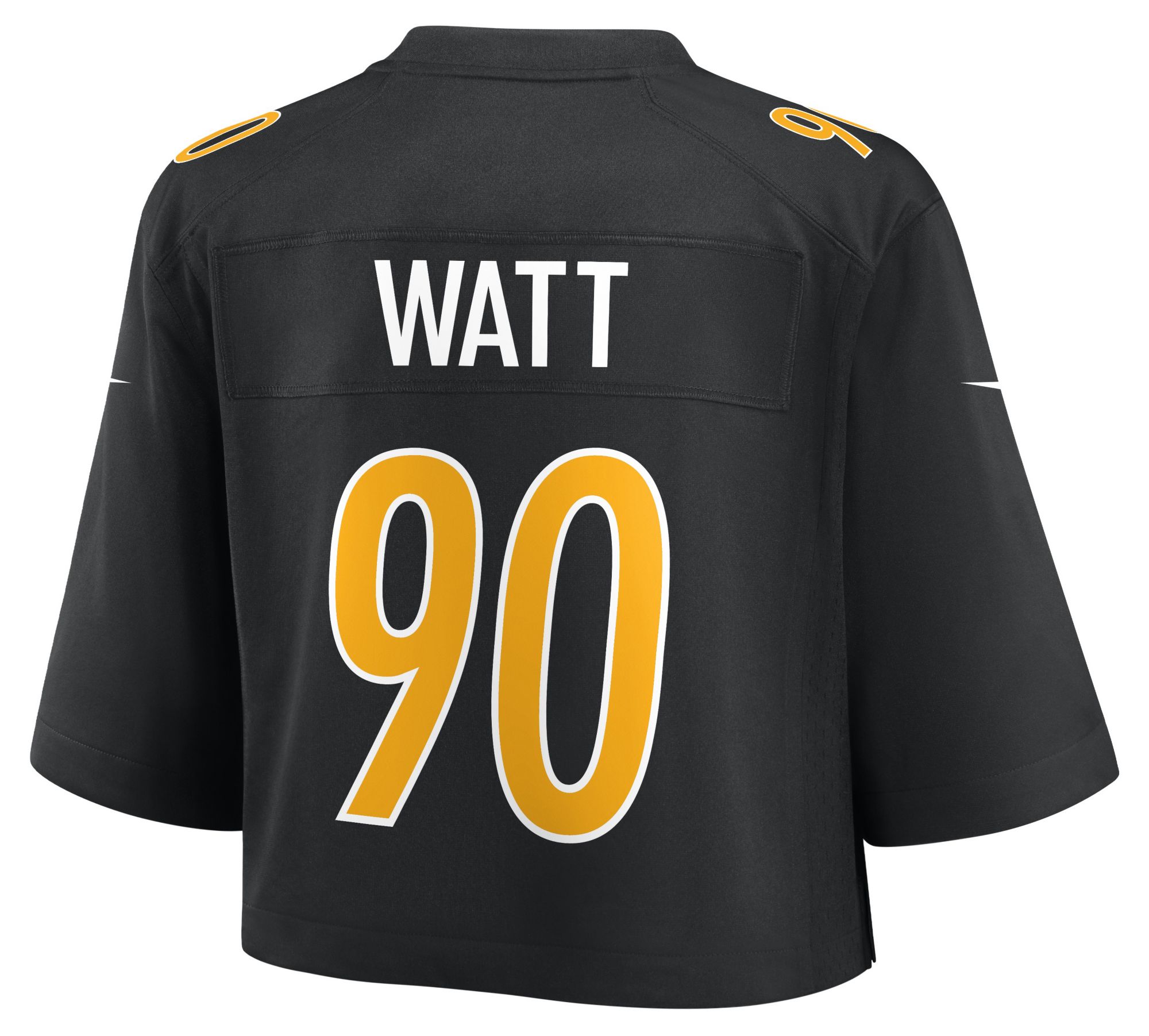 Nike Women's Pittsburgh Steelers T.J. Watt #90 Black Cropped Game