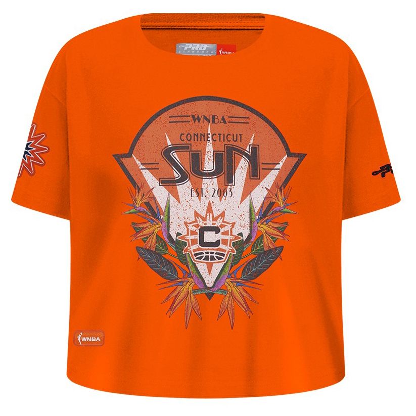 Pro Standard Girls' Connecticut Sun Orange Paradise Boxy T-Shirt product image