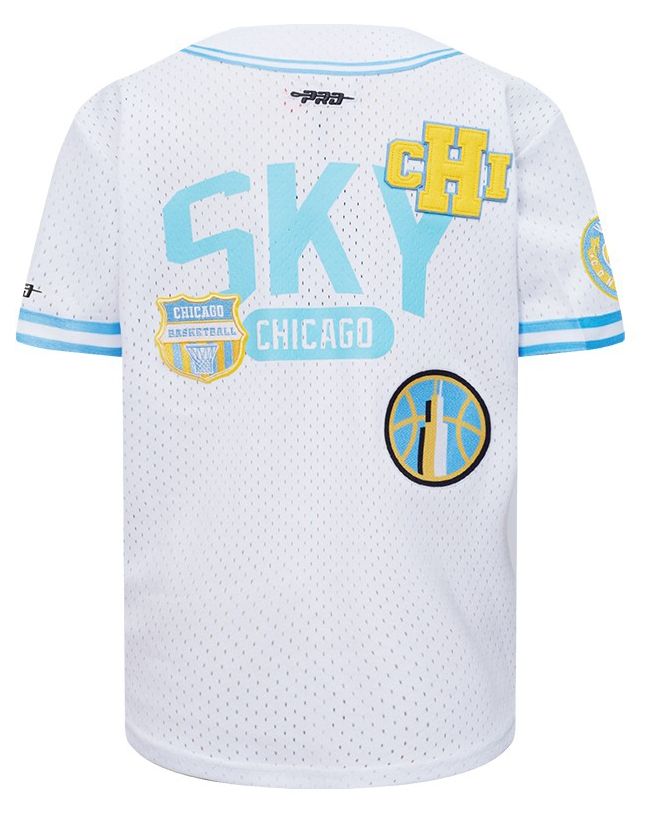 Pro Standard Youth Chicago Sky University Blue Letterman Button Down Shirt product image